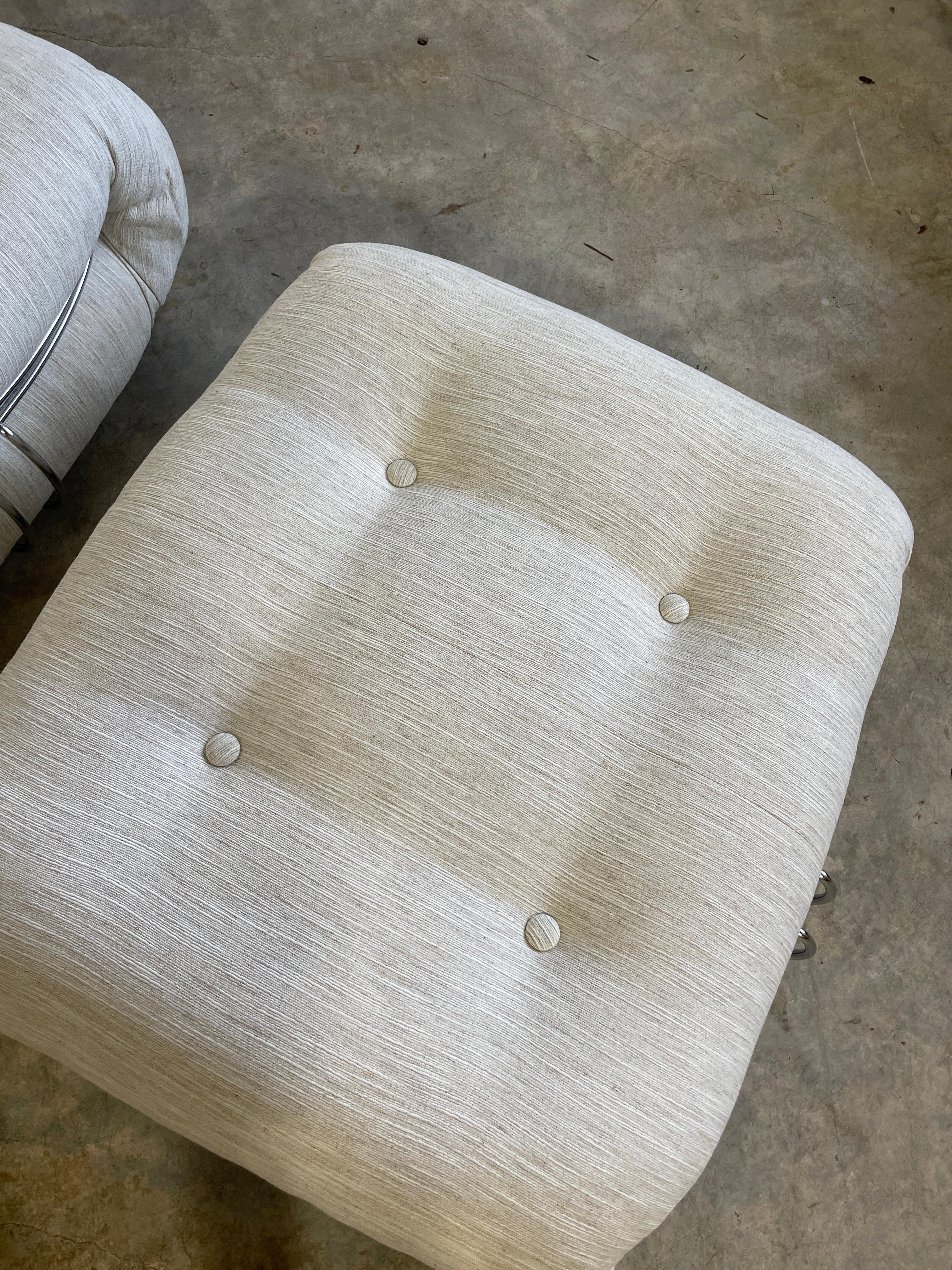 Silla y otomana Soriana de Afra & Tobia Scarpa Italiano en venta