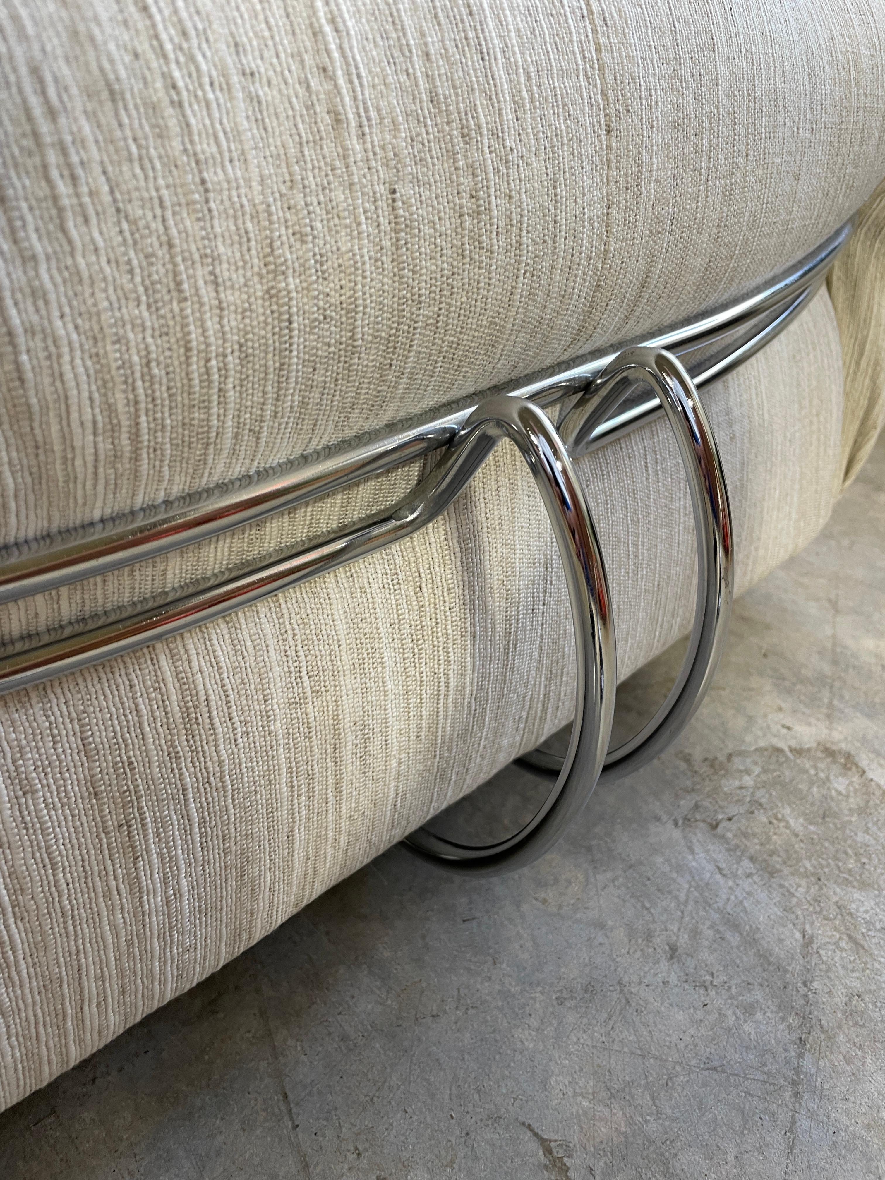Silla y otomana Soriana de Afra & Tobia Scarpa finales del siglo XX en venta