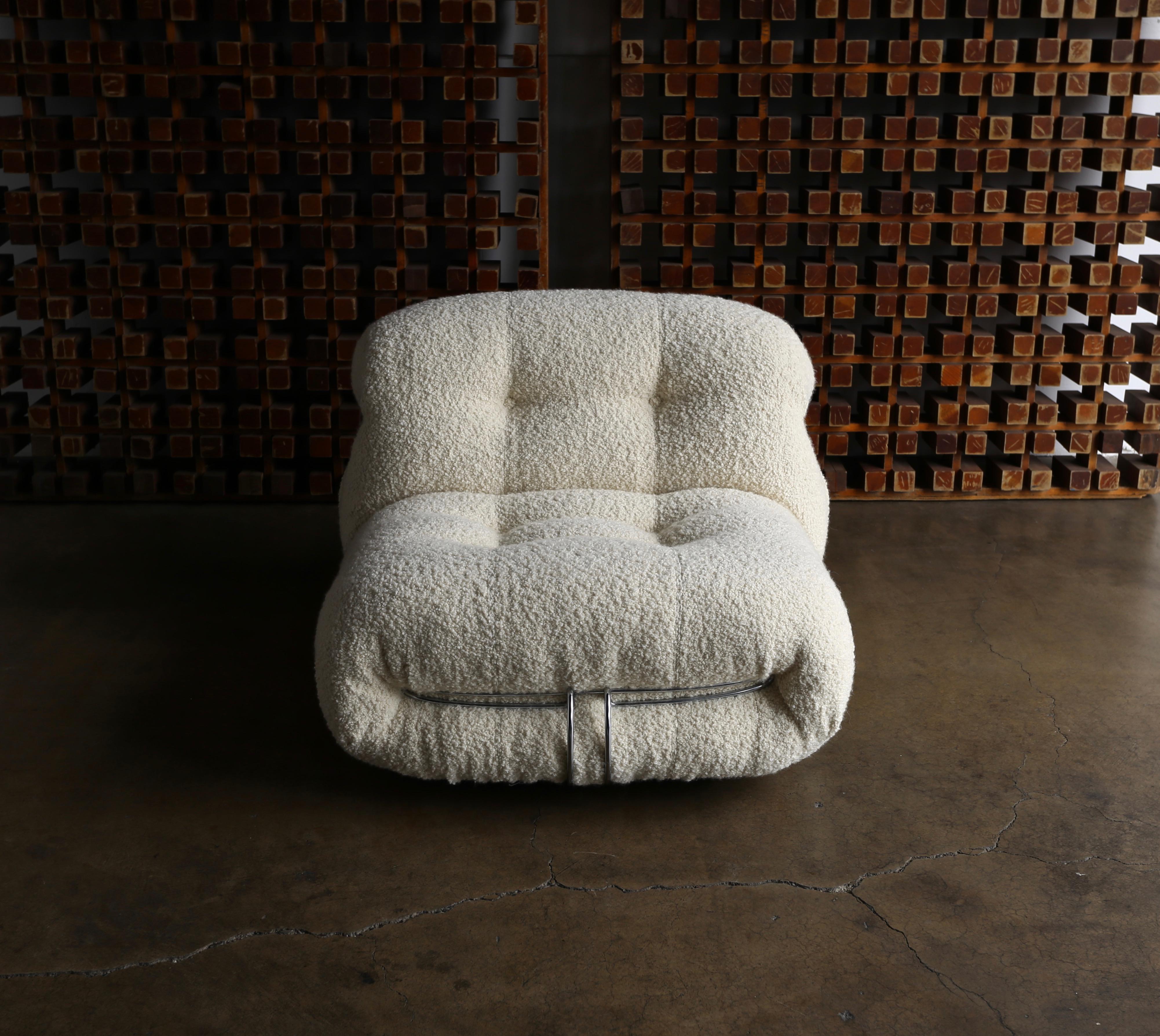 Soriana Lounge Chair and Ottoman by Afra & Tobia Scarpa for Cassina 7