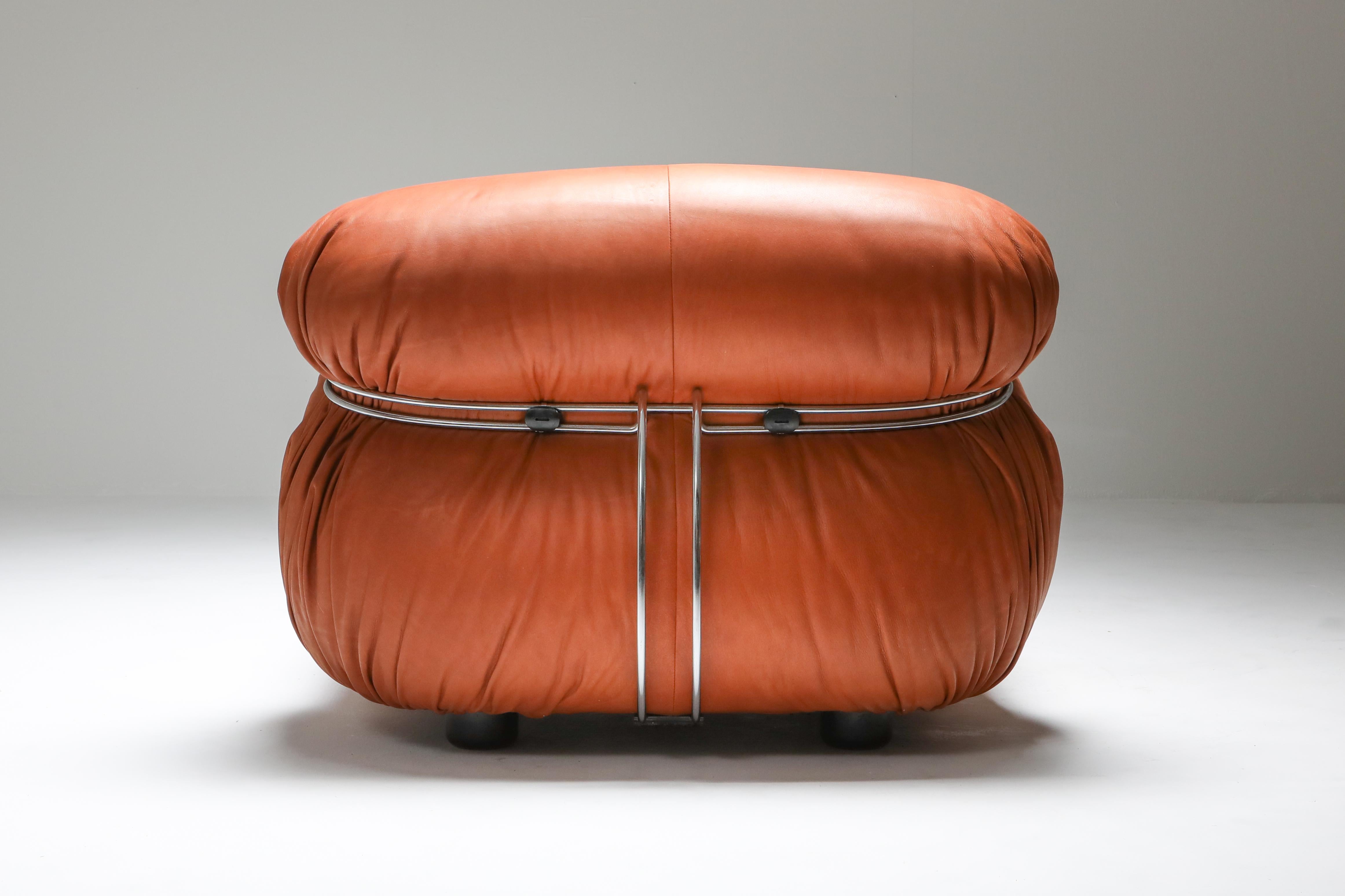 Post-Modern Soriana Lounge Chair by Afra and Tobia Scarpa For Sale