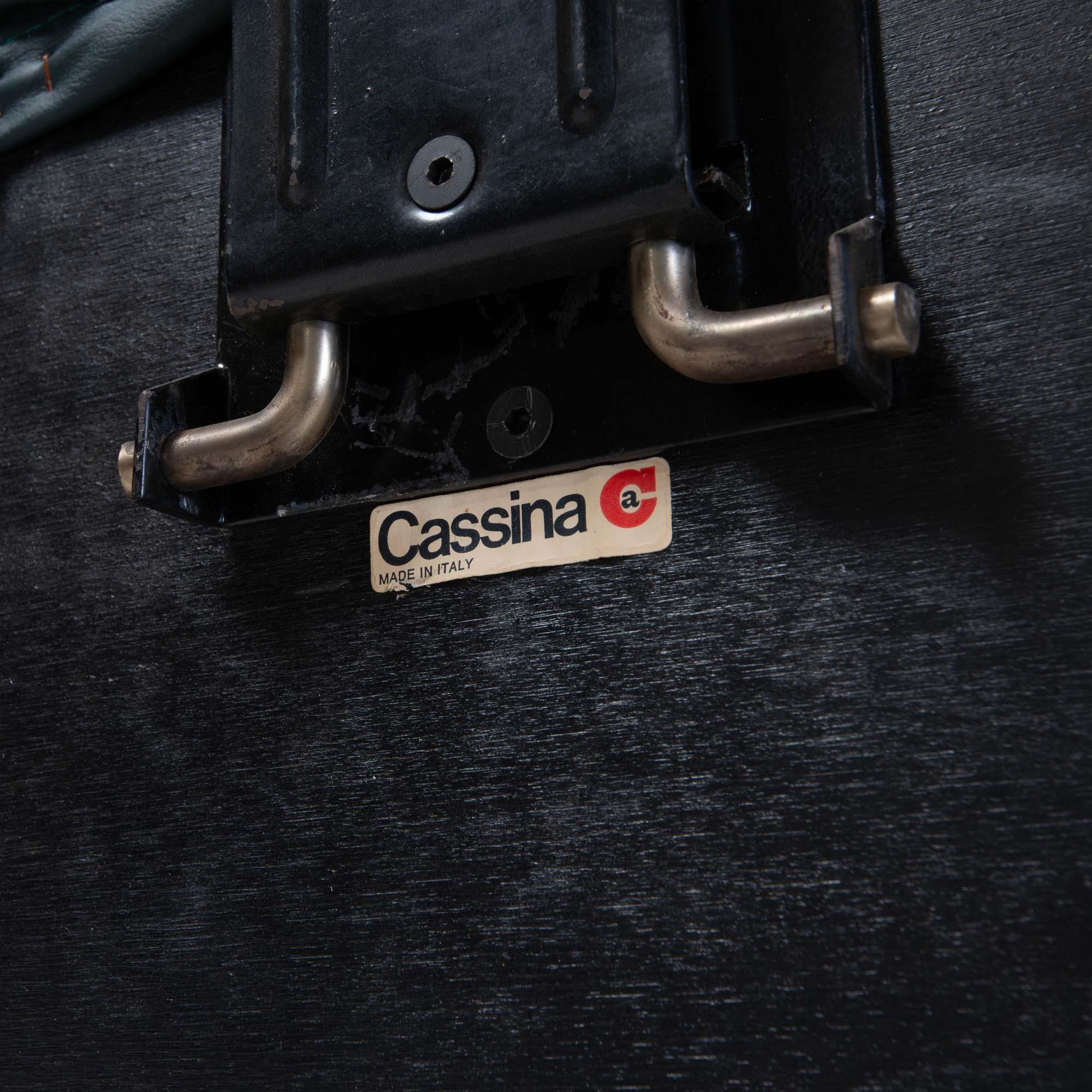 Loungesessel „Soriana“ von Afra & Tobia Scarpa für Cassina, Elmo Grünes Leder im Angebot 9