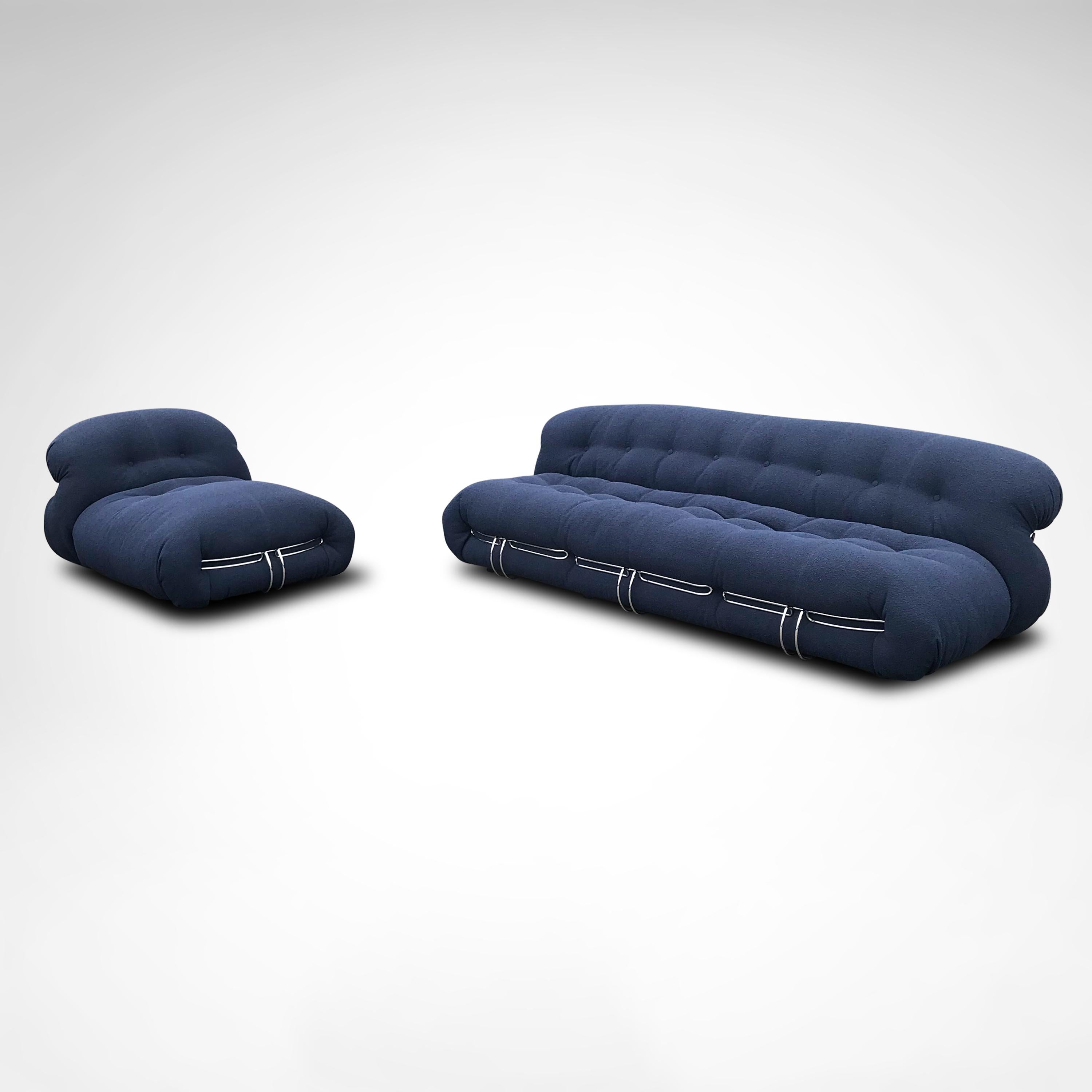 Contemporary Soriana lounge chair by Tobia & Afra Scarpa for Cassina For Sale