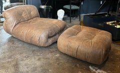 Soriana Lounge Chair & Ottoman by Tobia Scarpa for Cassina, 1970s