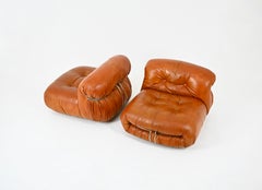 Soriana Lounge Chairs by Afra & Tobia Scarpa for Cassina, 1970s, Set of 2