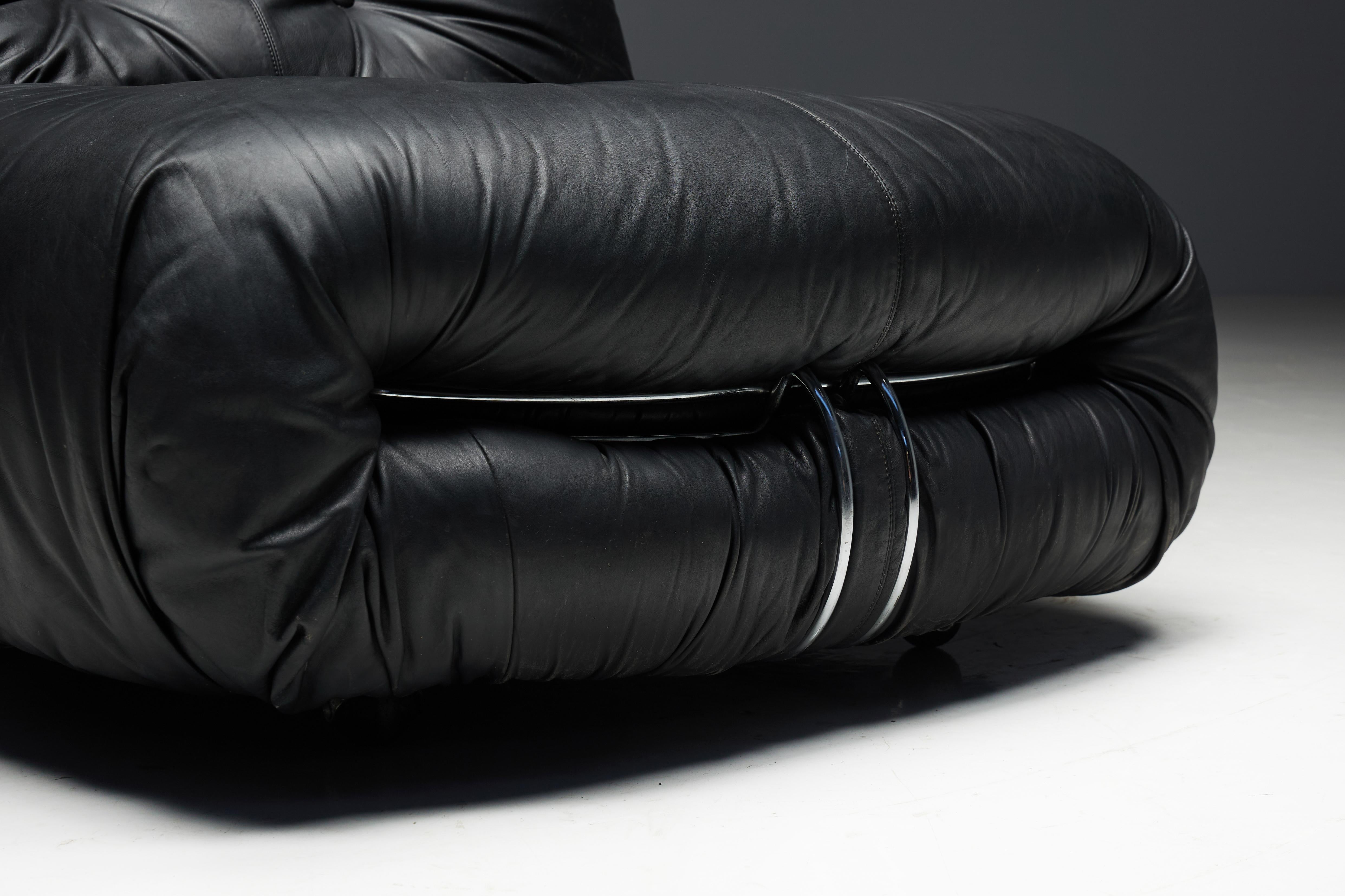 Soriana Lounge Chairs by Afra & Tobia Scarpa for Cassina, Italy, 1970s For Sale 3