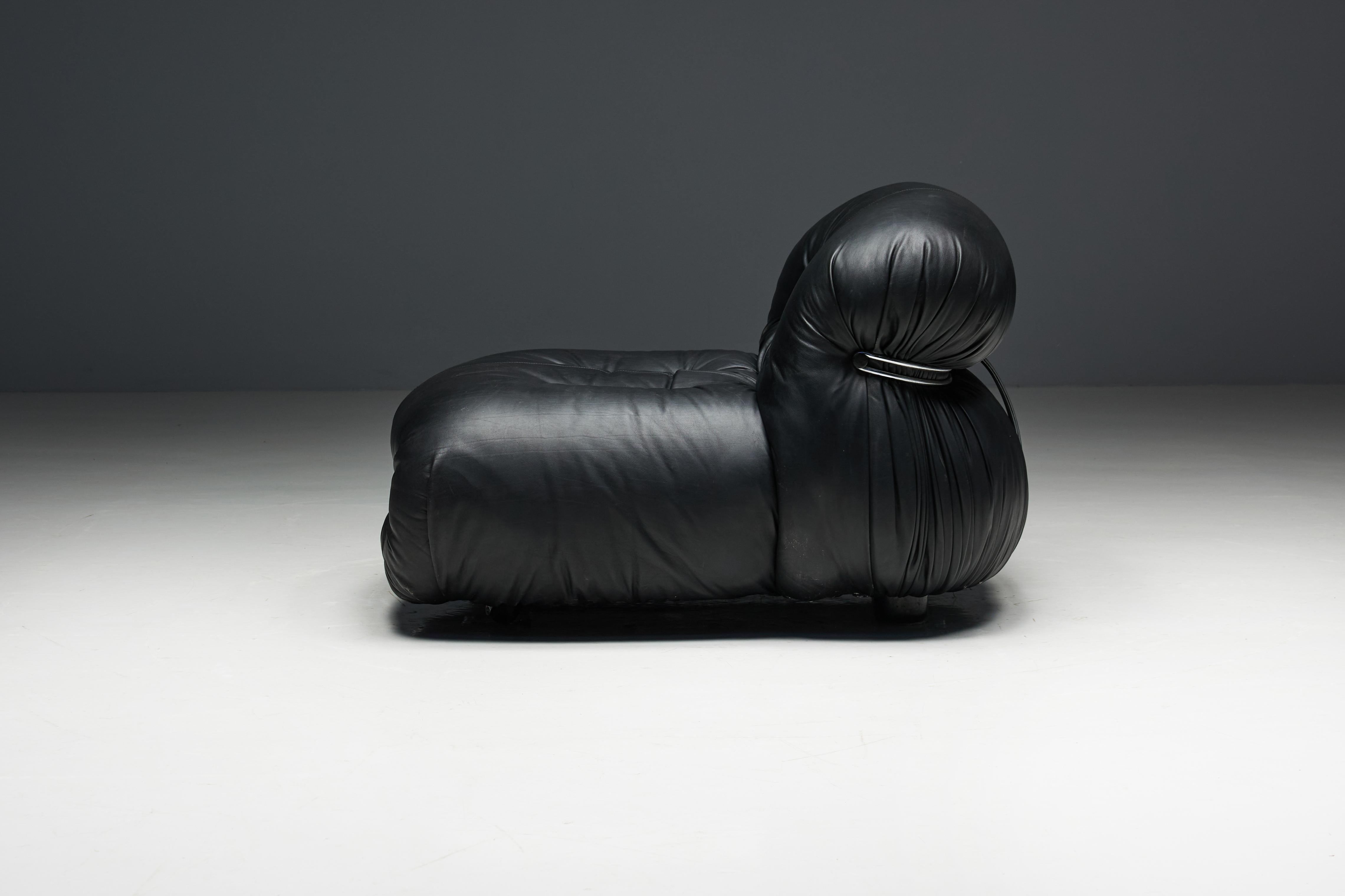 Soriana Lounge Chairs by Afra & Tobia Scarpa for Cassina, Italy, 1970s For Sale 7
