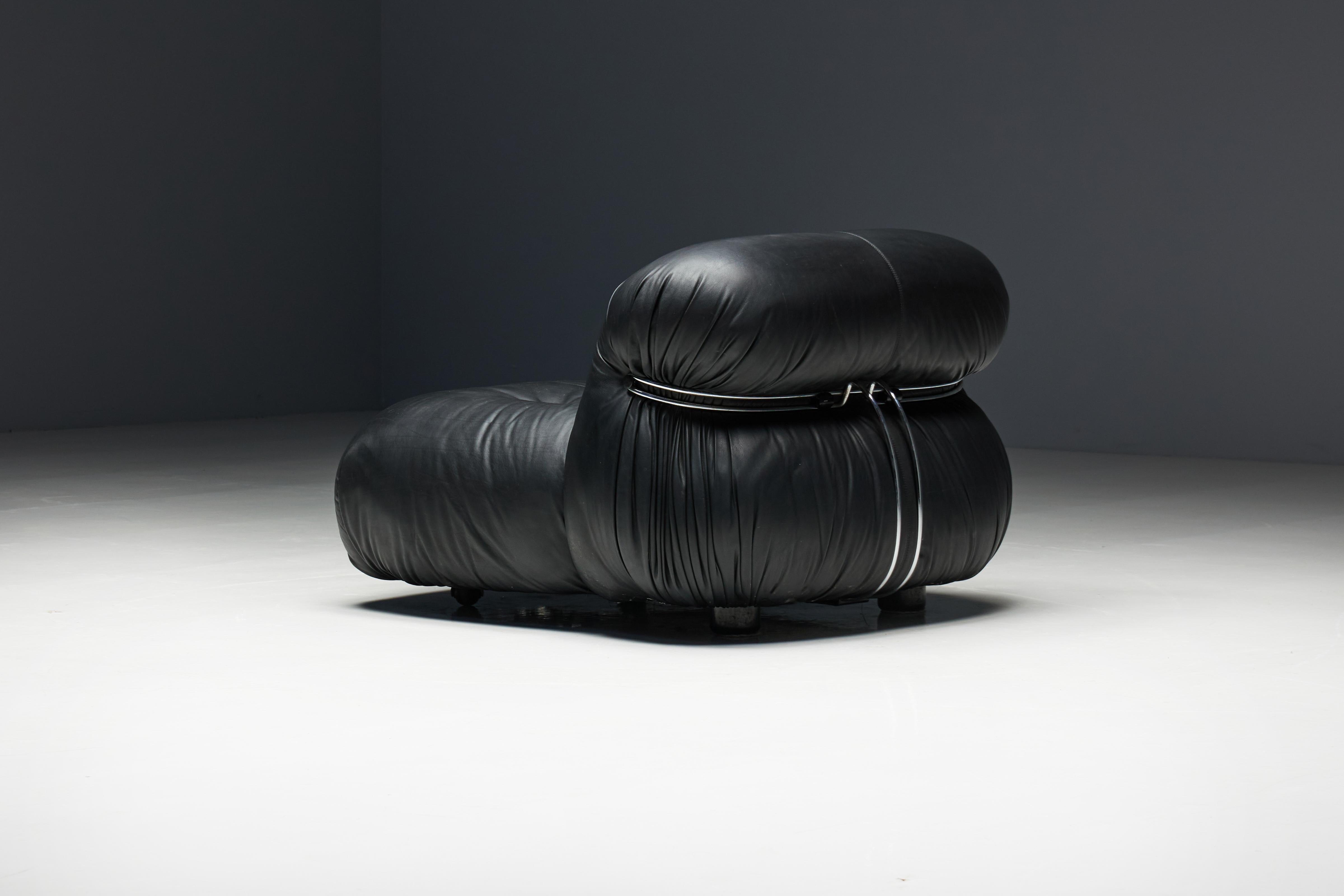Soriana Lounge Chairs by Afra & Tobia Scarpa for Cassina, Italy, 1970s For Sale 8