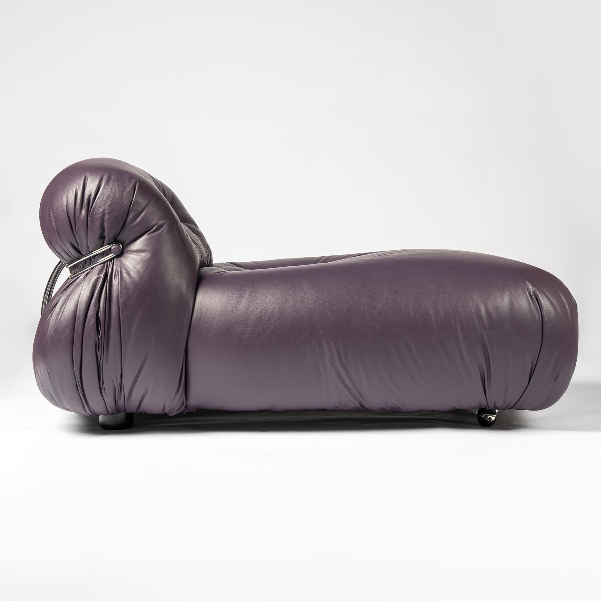 Soriana Lounge Chairs + Ottoman by Afra & Tobia Scarpa for Cassina, Italy, 1969 In Excellent Condition In Pambio Noranco, CH