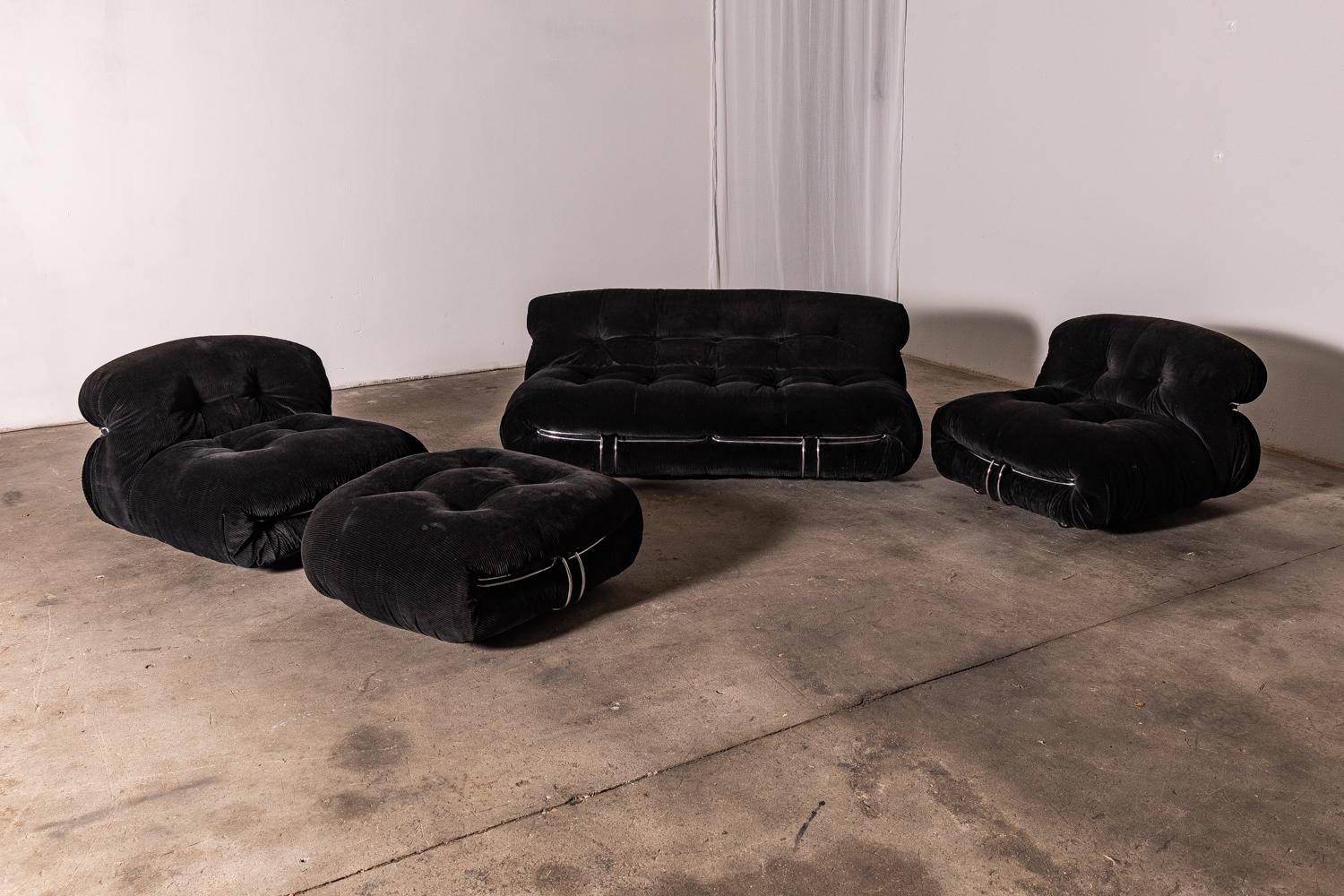 20th Century Soriana Lounge Set by Afra & Tobia Scarpa