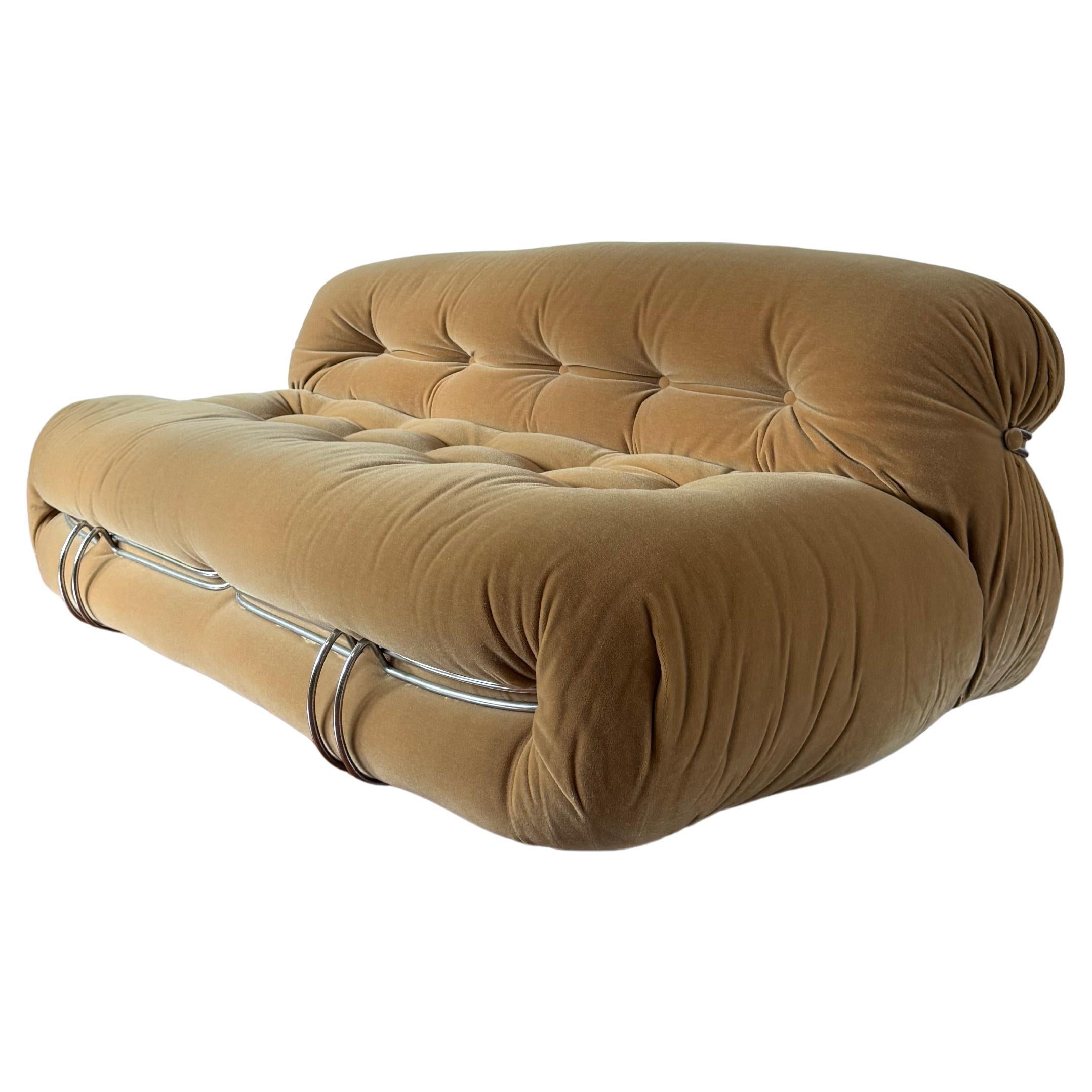 Soriana Loveseat von Afra & Tobia Scarpa für Cassina, 1970er Jahre