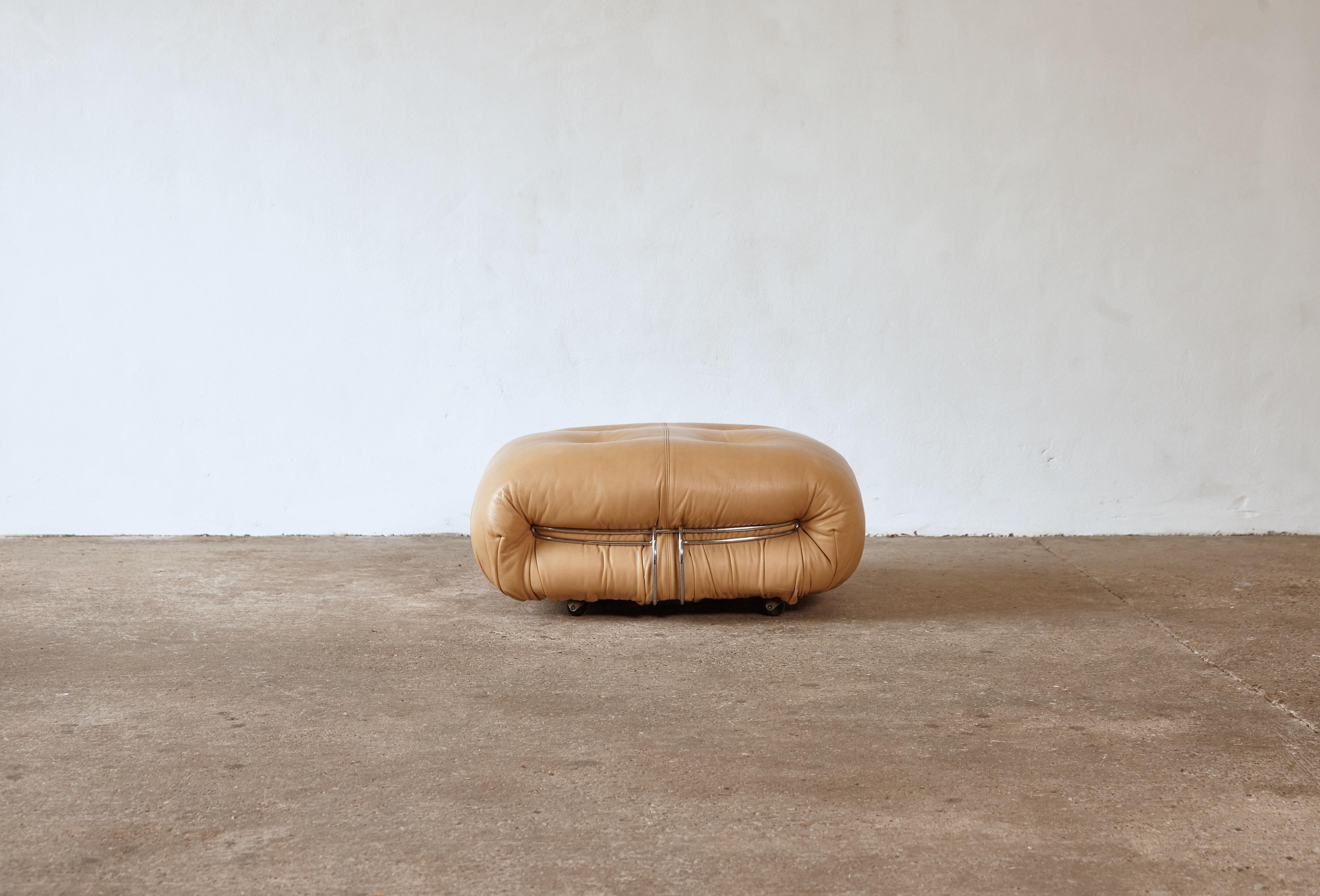 Soriana Ottoman by Afra & Tobia Scarpa for Cassina, Italy, 1970s In Good Condition In London, GB