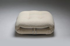 Soriana Ottoman in Bouclé by Afra & Tobia Scarpa, 1969