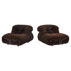 Sedie monoposto "Soriana" di Afra & Tobia Scarpa per Cassina, Italia 1969