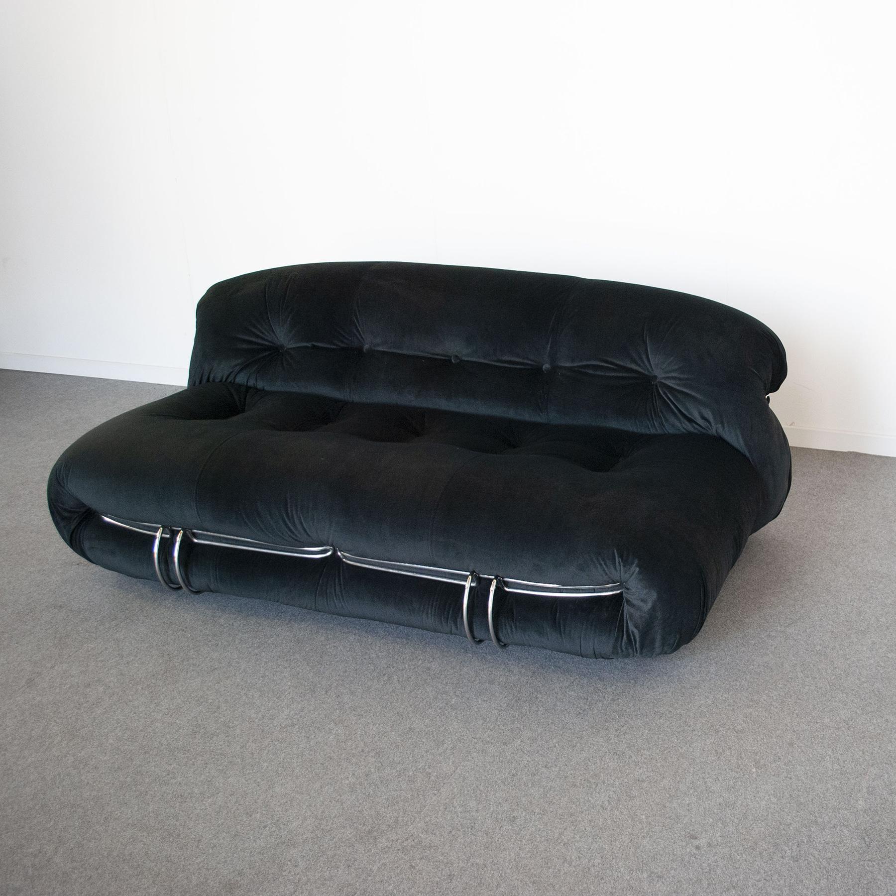 Mid-Century Modern Soriana Sofa design Afra and Tobia Scarpa for Cassina  For Sale