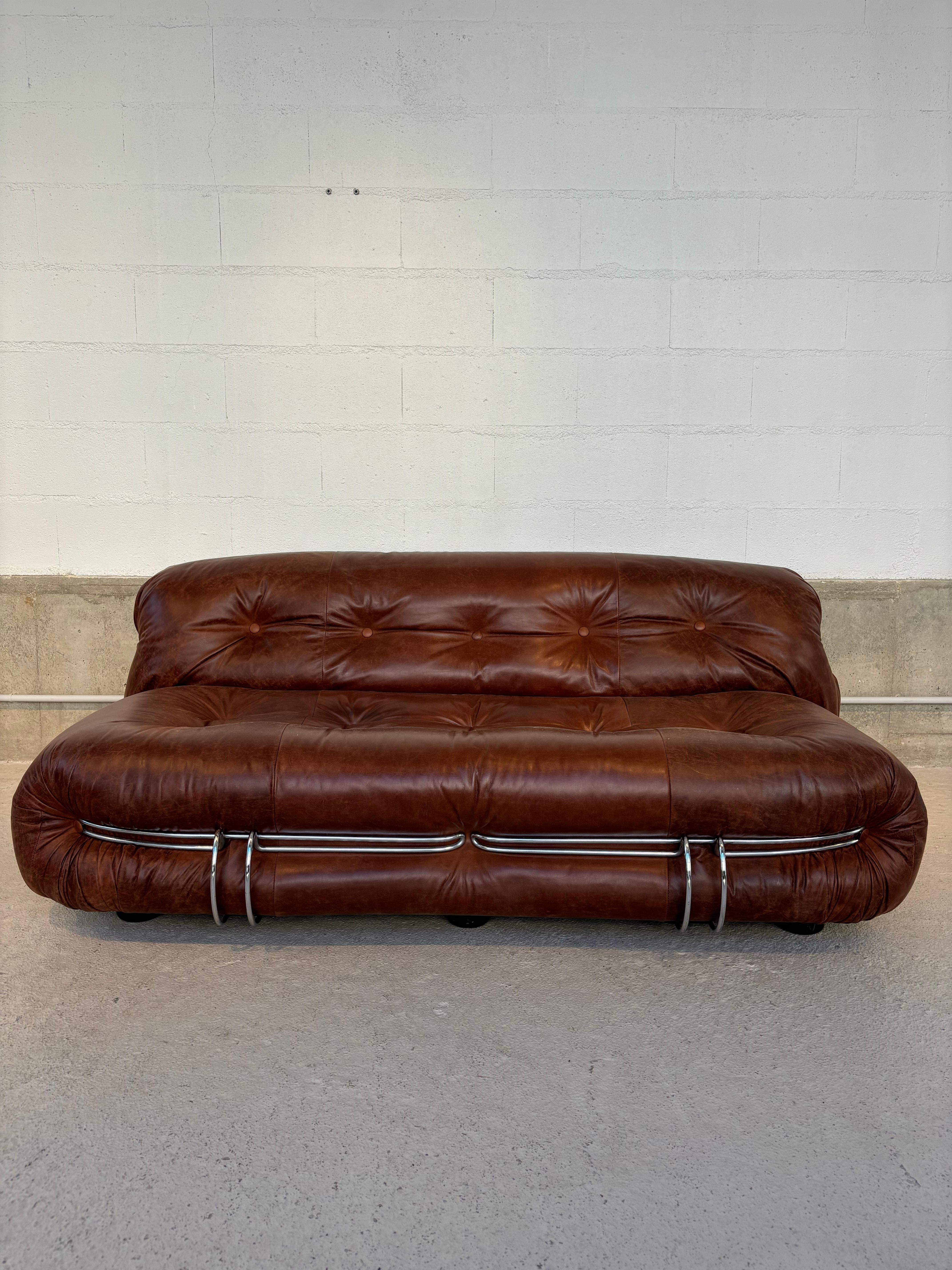 Sofá Soriana de Afra & Tobia Scarpa para Cassina Moderno de mediados de siglo en venta