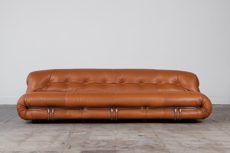Mid-Century Modern Soriana Sofa by Afra and Tobia Scarpa for Cassina