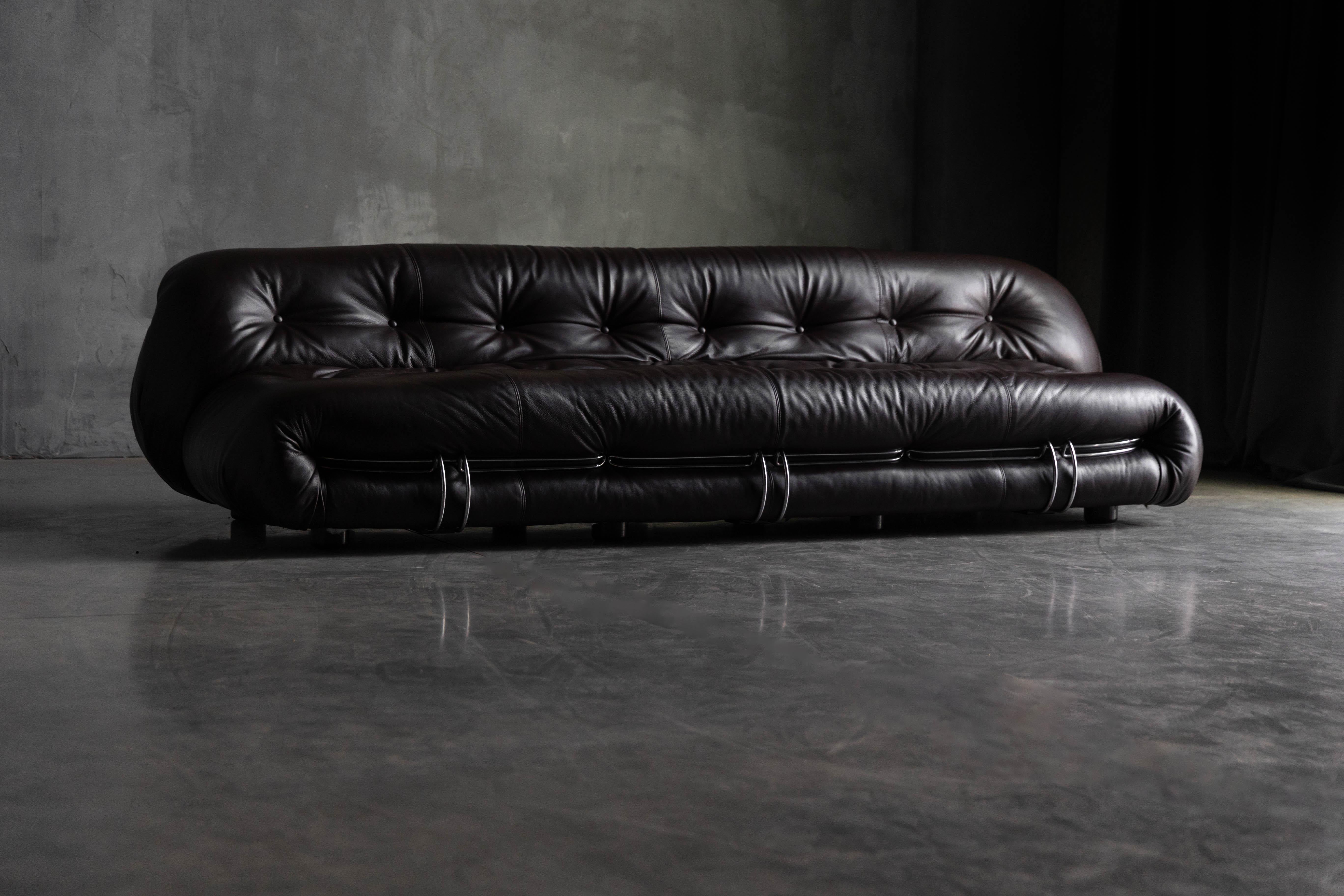 Soriana Sofa by Afra and Tobia Scarpa for Cassina, Italy, 1970s For Sale 5