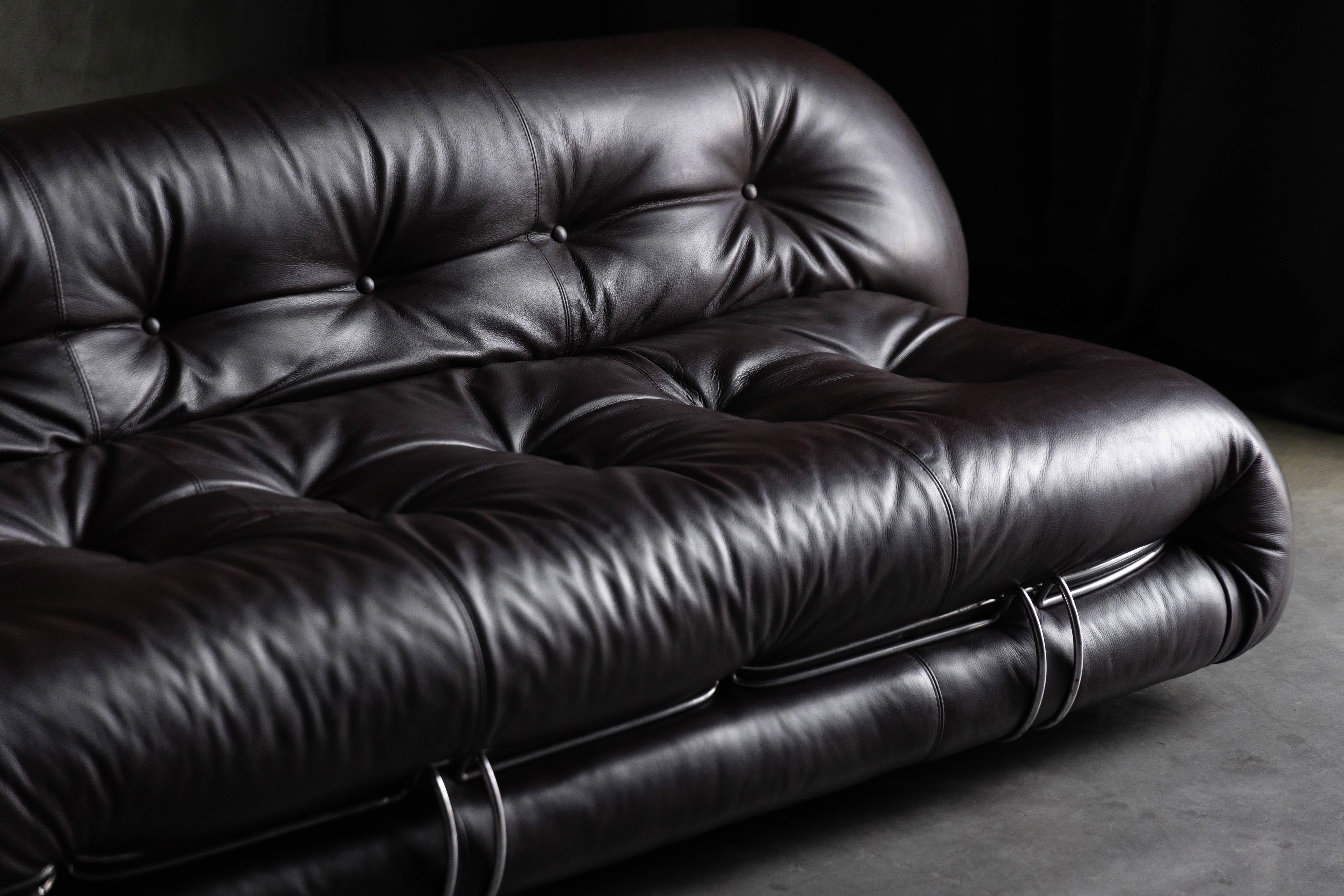 Soriana Sofa by Afra and Tobia Scarpa for Cassina, Italy, 1970s For Sale 6