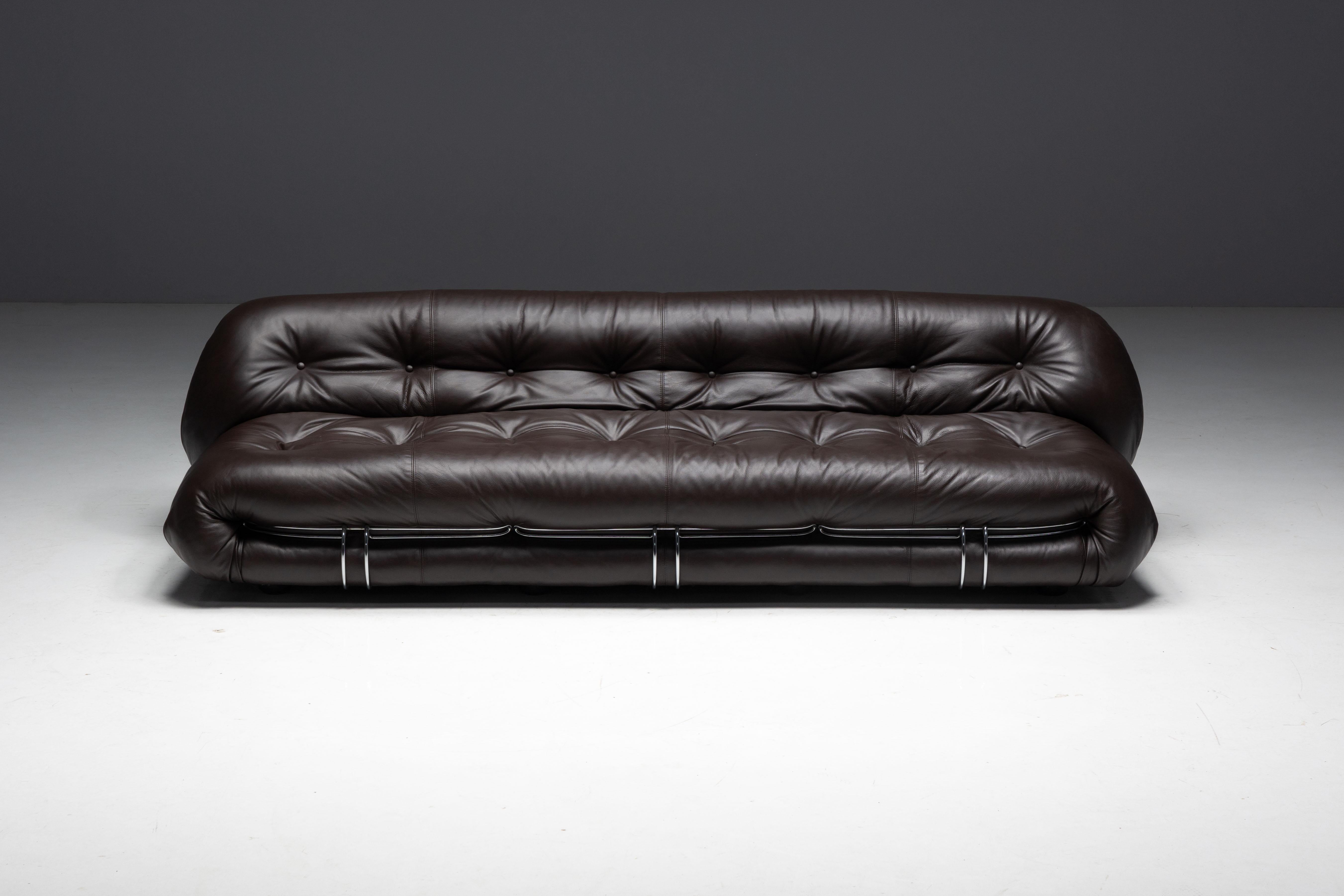 Soriana Sofa by Afra and Tobia Scarpa for Cassina, Italy, 1970s For Sale 9