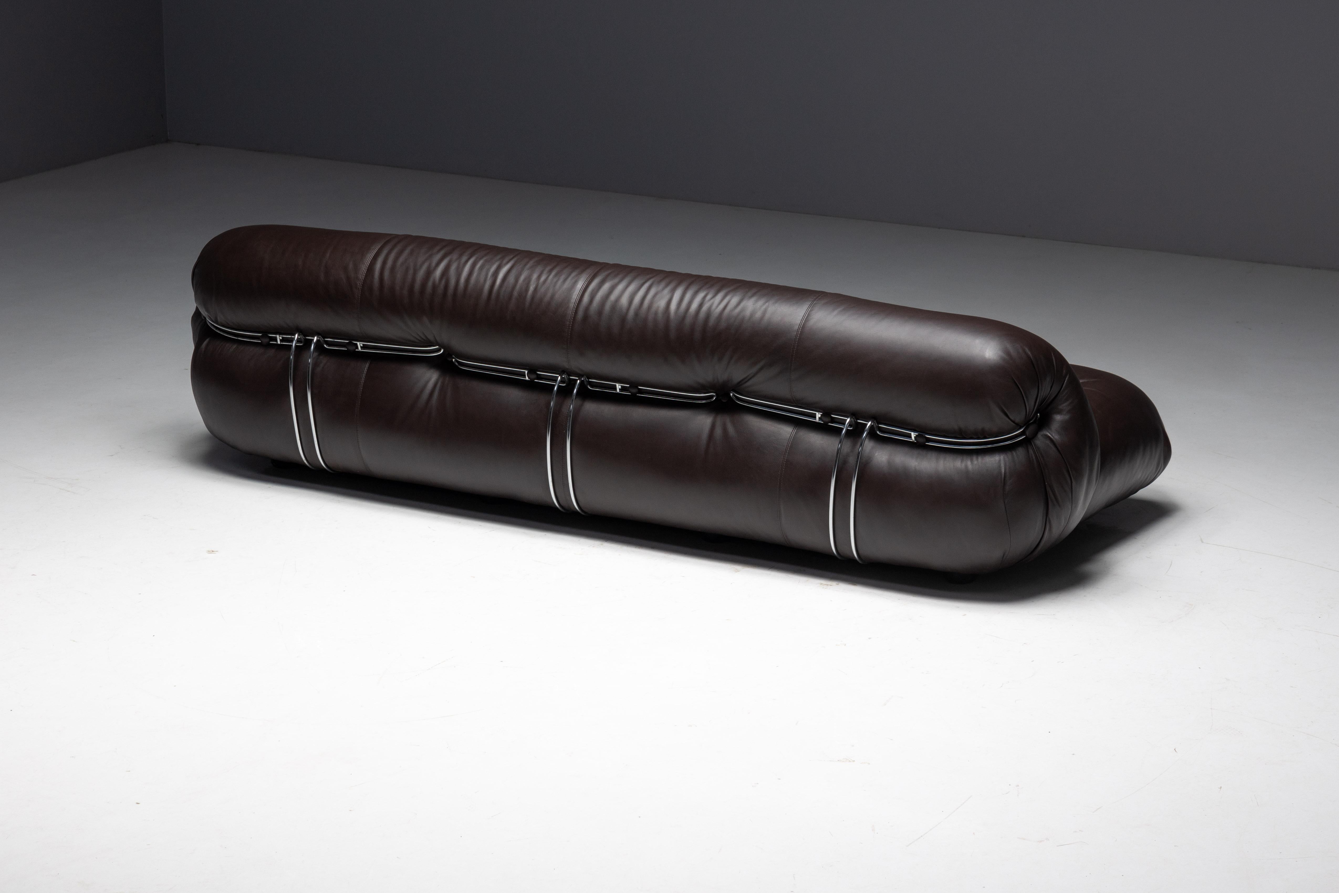 Soriana Sofa by Afra and Tobia Scarpa for Cassina, Italy, 1970s For Sale 10