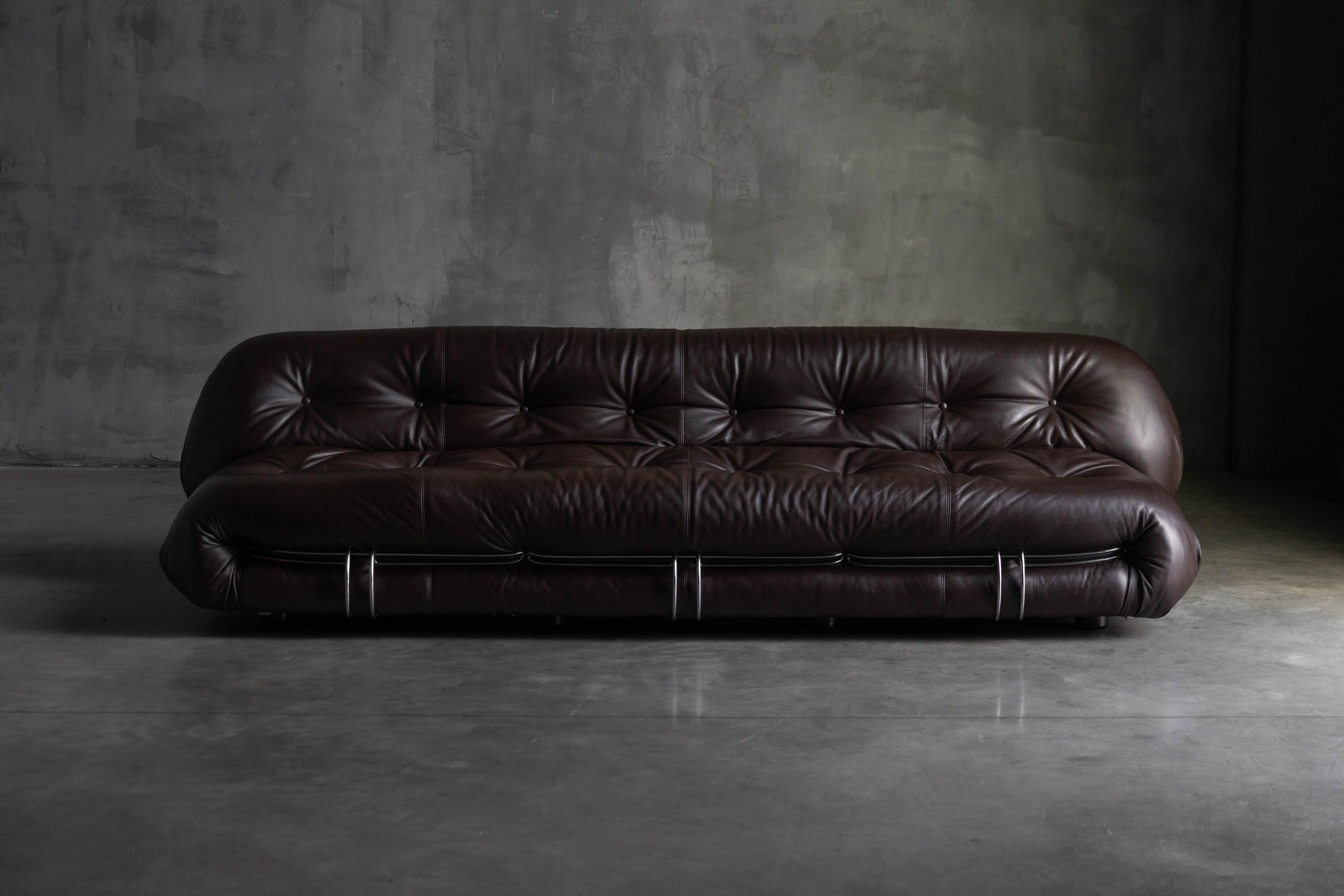Soriana Sofa by Afra and Tobia Scarpa for Cassina, Italy, 1970s In Excellent Condition For Sale In Antwerp, BE