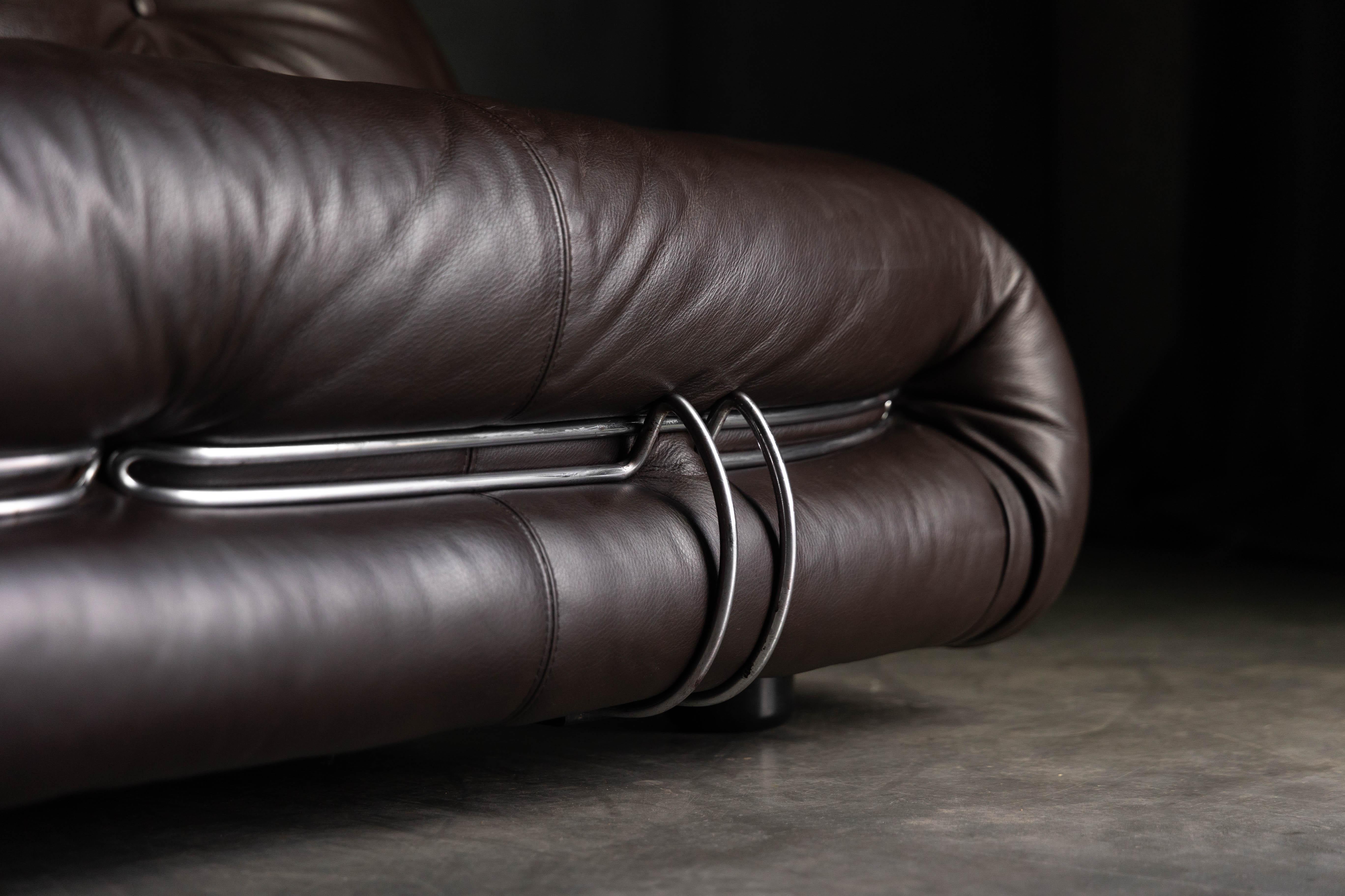 Metal Soriana Sofa by Afra and Tobia Scarpa for Cassina, Italy, 1970s For Sale