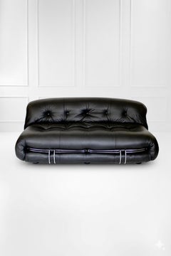 Soriana Sofa, by Afra & Tobia Scarpa, Cassina, Italy, 1970s
