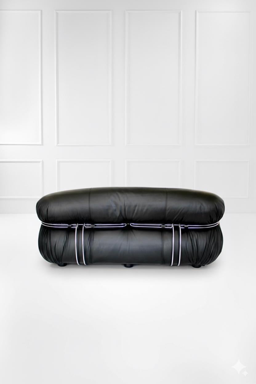 Mid-Century Modern Canapé Soriana, par Afra & Tobia Scarpa, Cassina, Italie, 1970 en vente