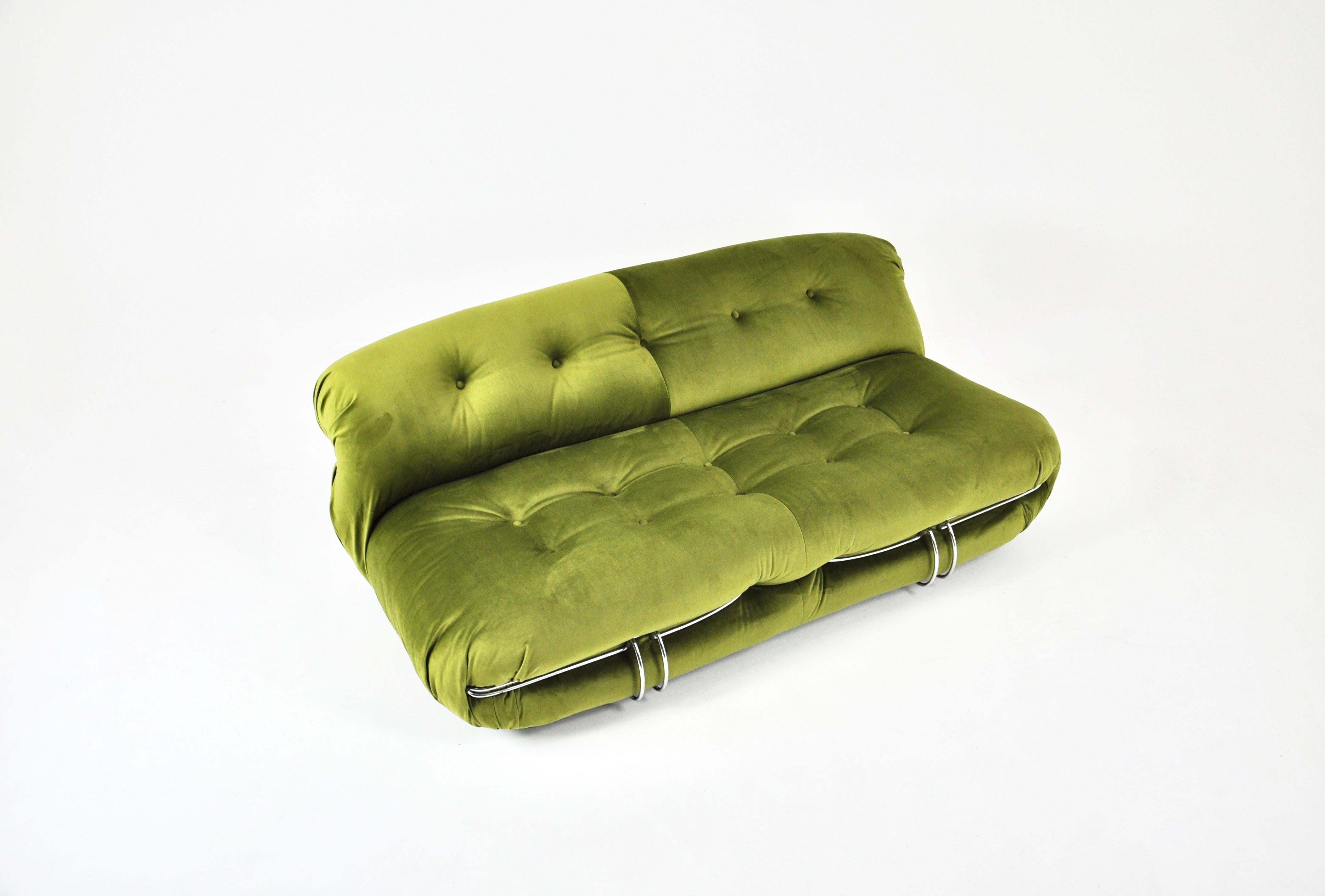 Sofá Soriana de Afra & Tobia Scarpa para Cassina, años 70 Moderno de mediados de siglo en venta