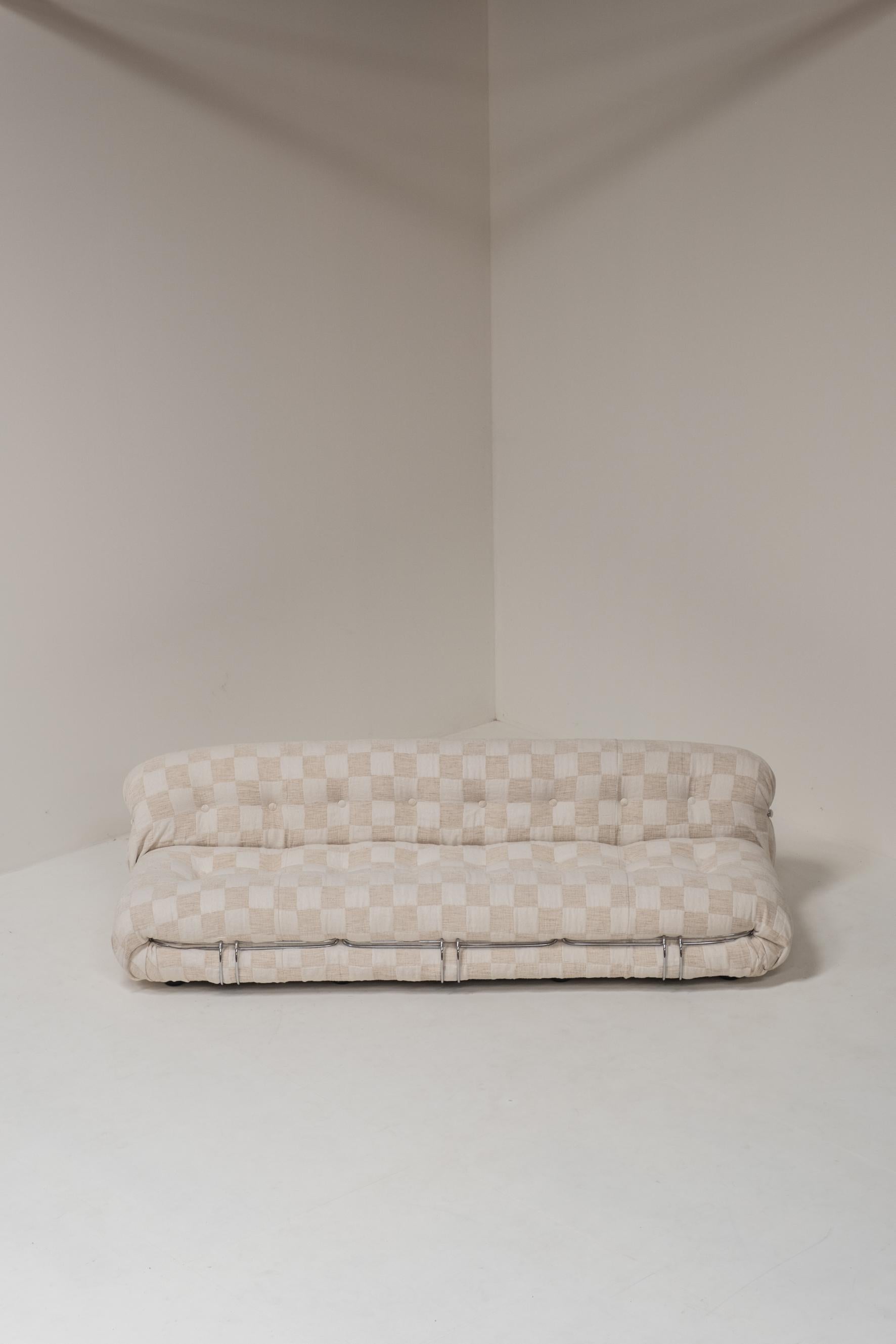 Soriana-Sofa von Afra & Tobia Scarpa für Cassina, Italien, 1970er Jahre im Angebot 7