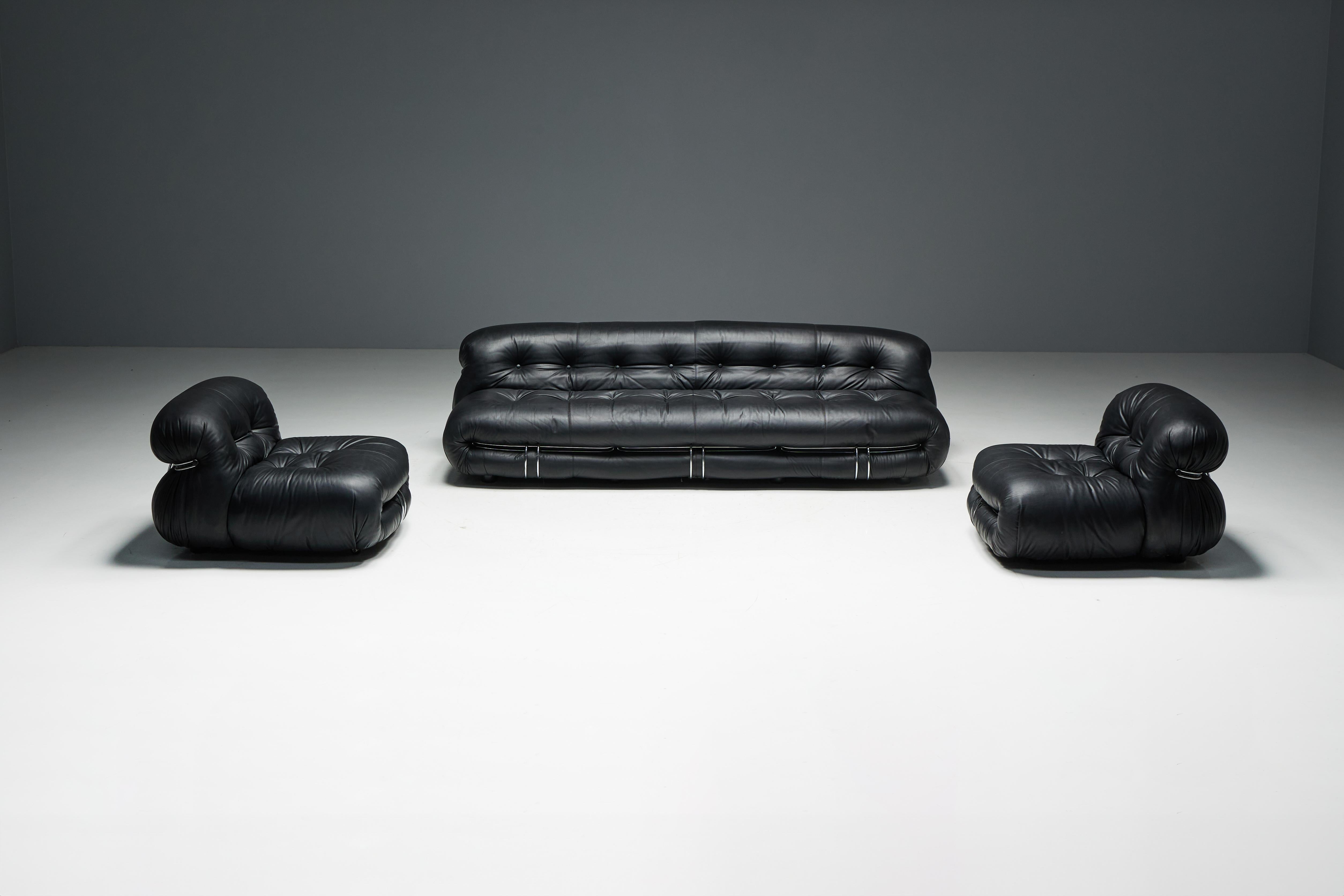 Canapé Soriana d'Afra & Tobia Scarpa pour Cassina, Italie, 1970 en vente 9