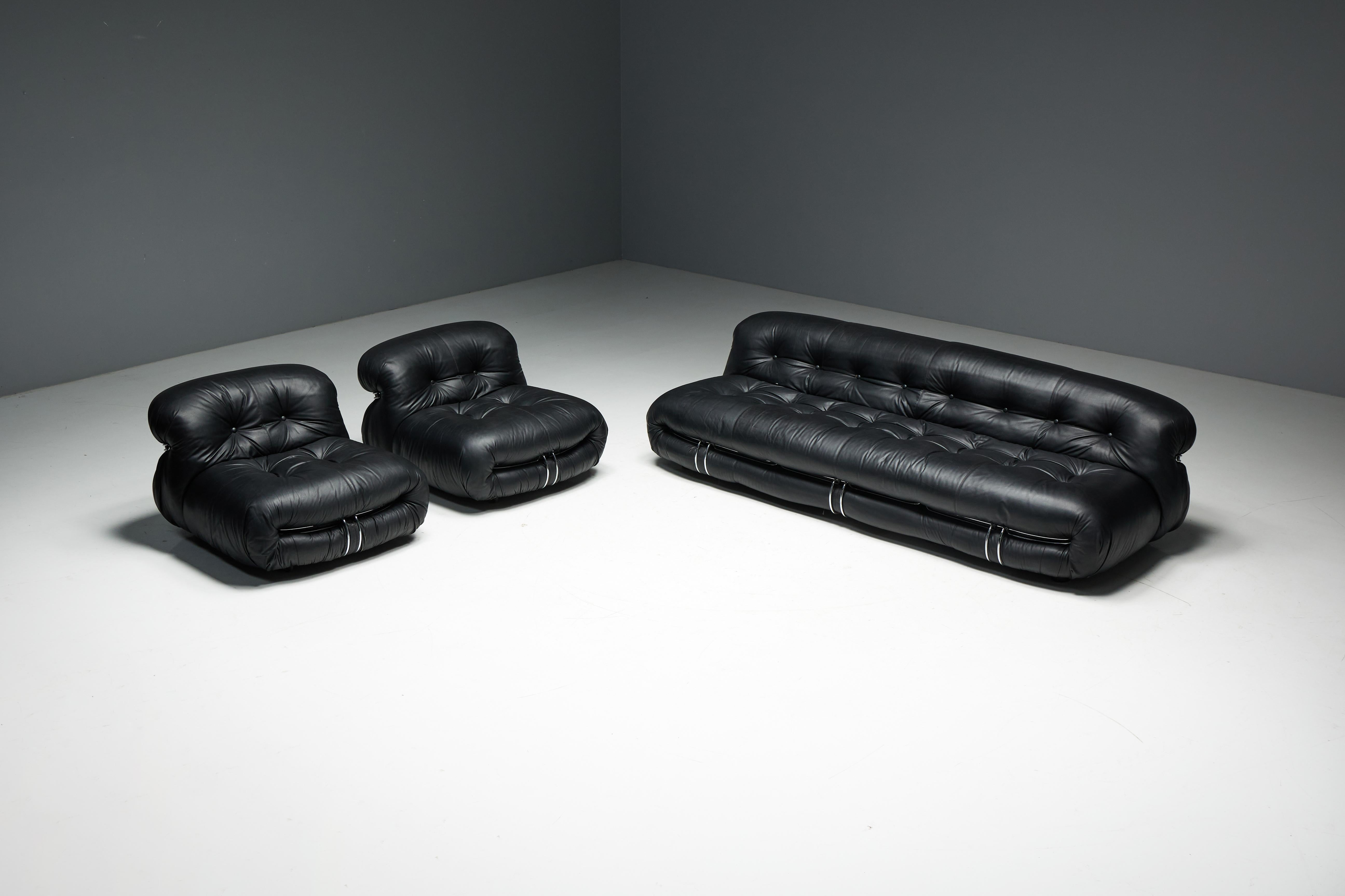 Canapé Soriana d'Afra & Tobia Scarpa pour Cassina, Italie, 1970 en vente 10