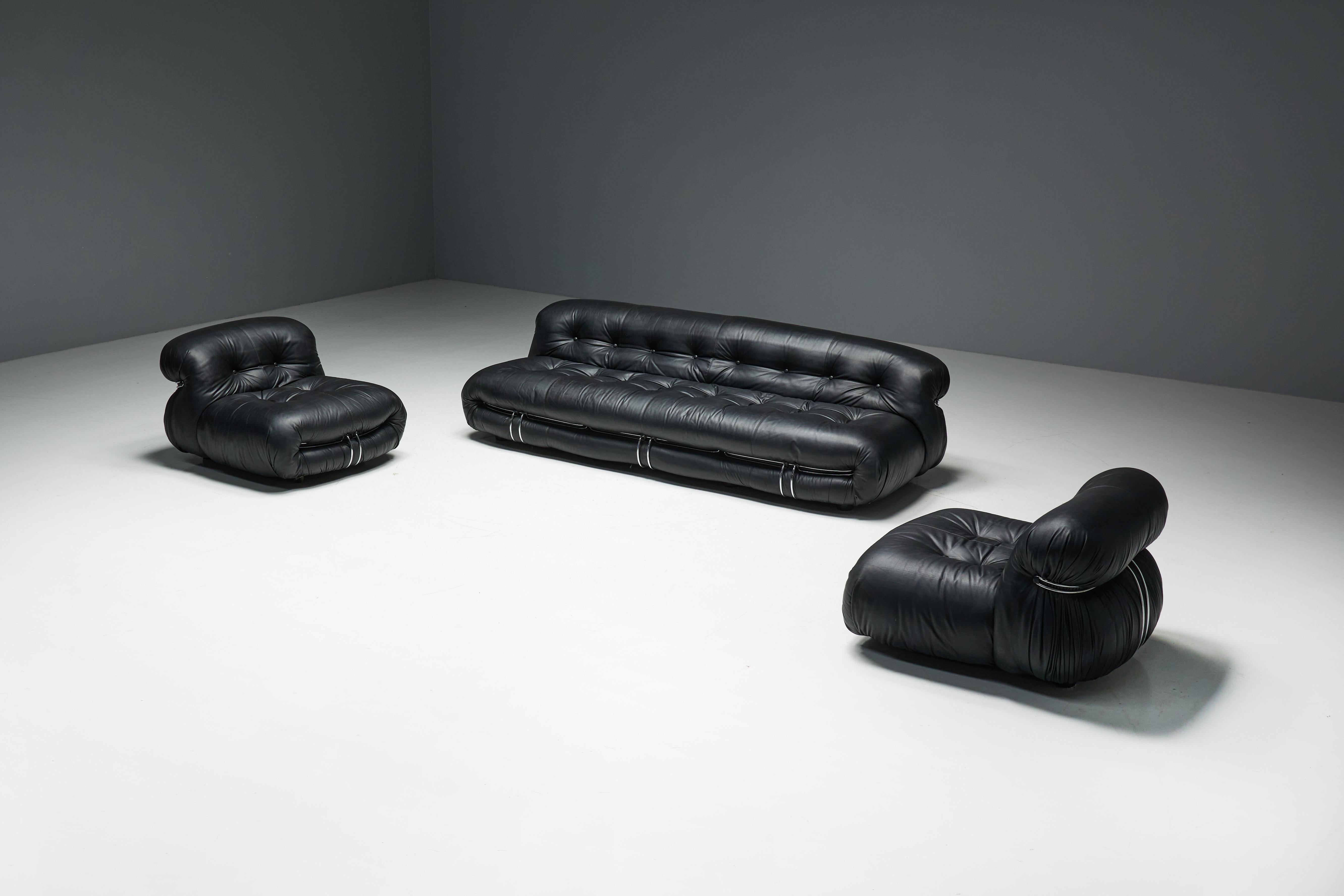 Canapé Soriana d'Afra & Tobia Scarpa pour Cassina, Italie, 1970 en vente 11
