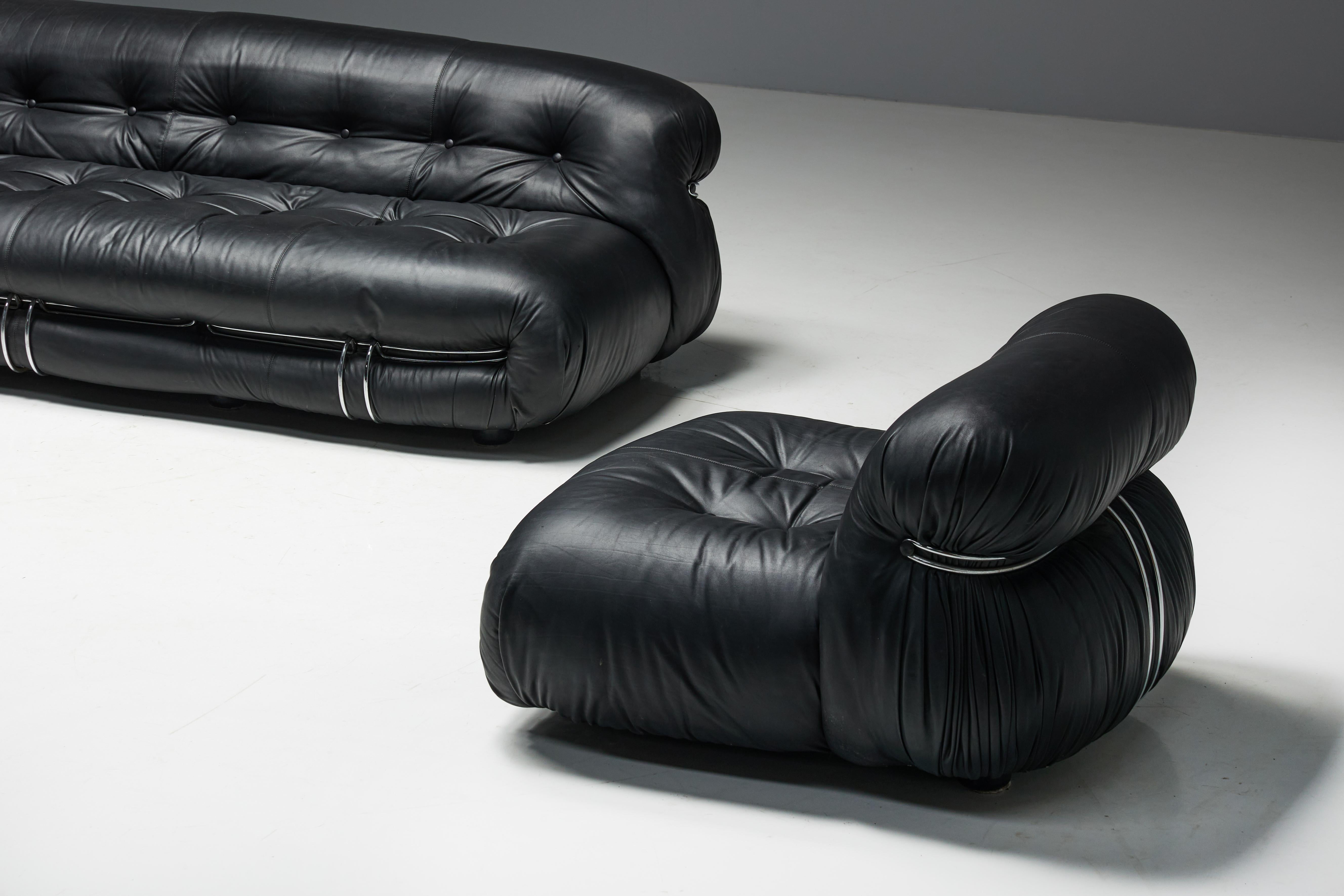 Canapé Soriana d'Afra & Tobia Scarpa pour Cassina, Italie, 1970 en vente 12