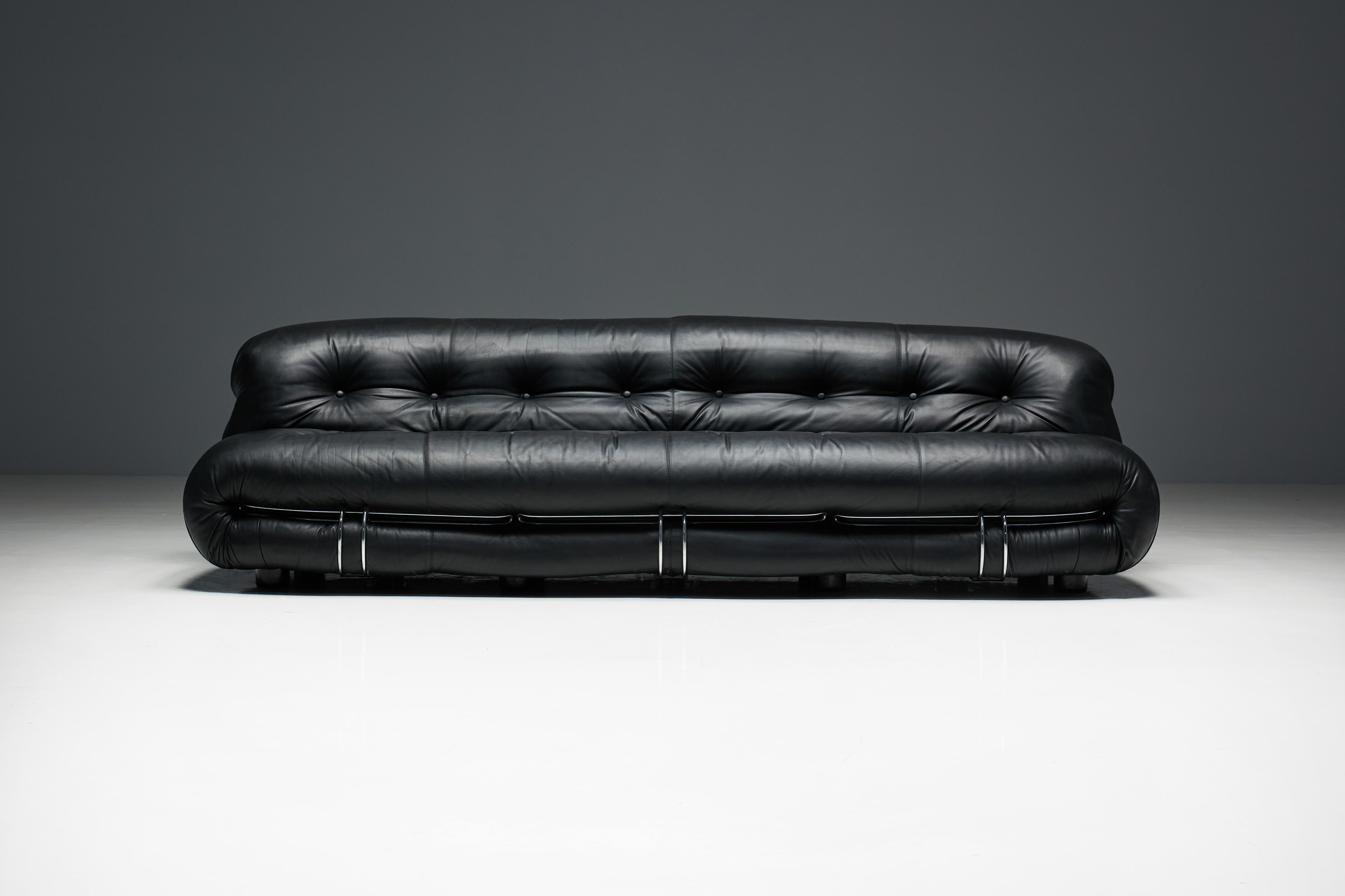 Américain Canapé Soriana d'Afra & Tobia Scarpa pour Cassina, Italie, 1970 en vente