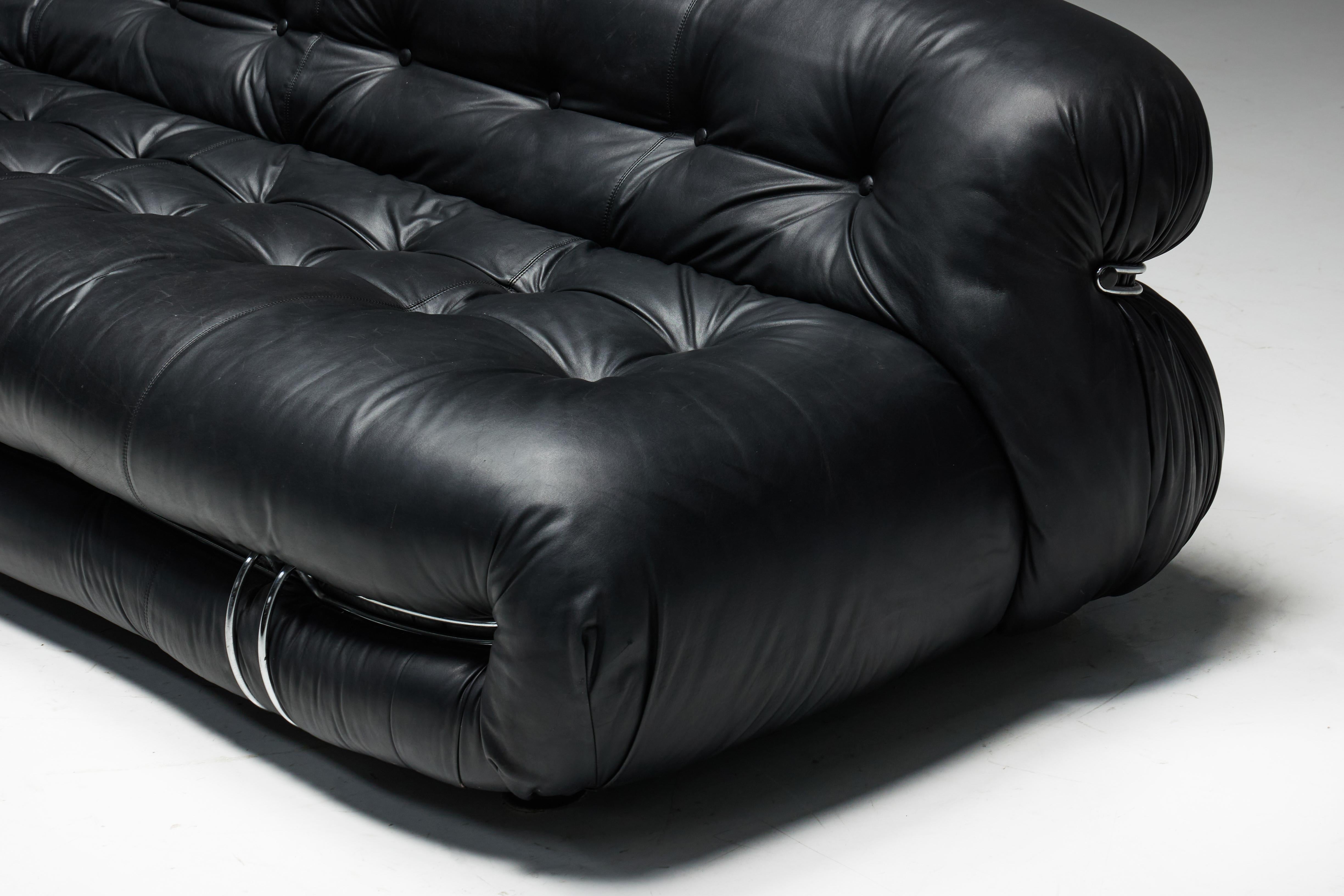 Canapé Soriana d'Afra & Tobia Scarpa pour Cassina, Italie, 1970 Excellent état - En vente à Antwerp, BE