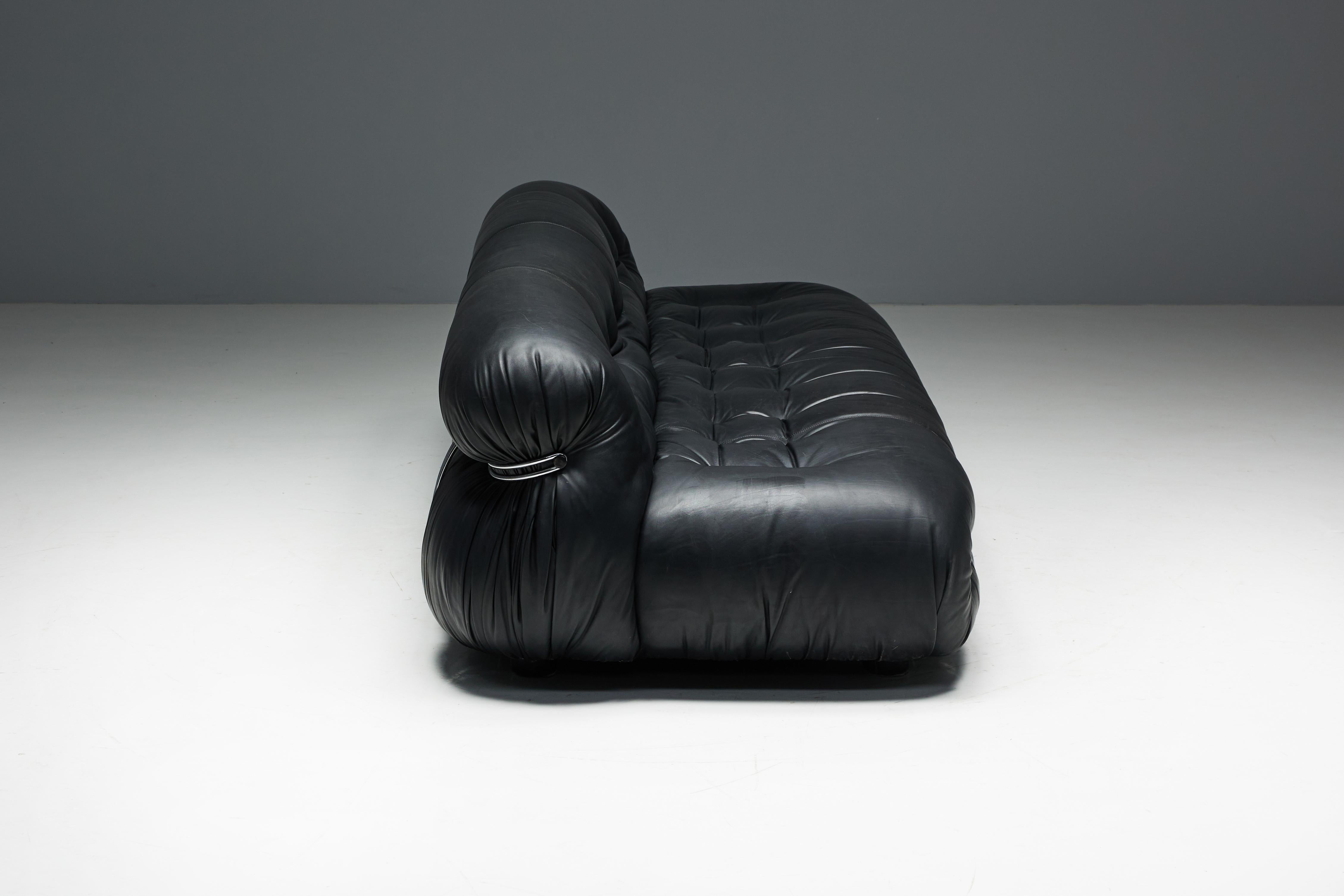 Fin du 20e siècle Canapé Soriana d'Afra & Tobia Scarpa pour Cassina, Italie, 1970 en vente