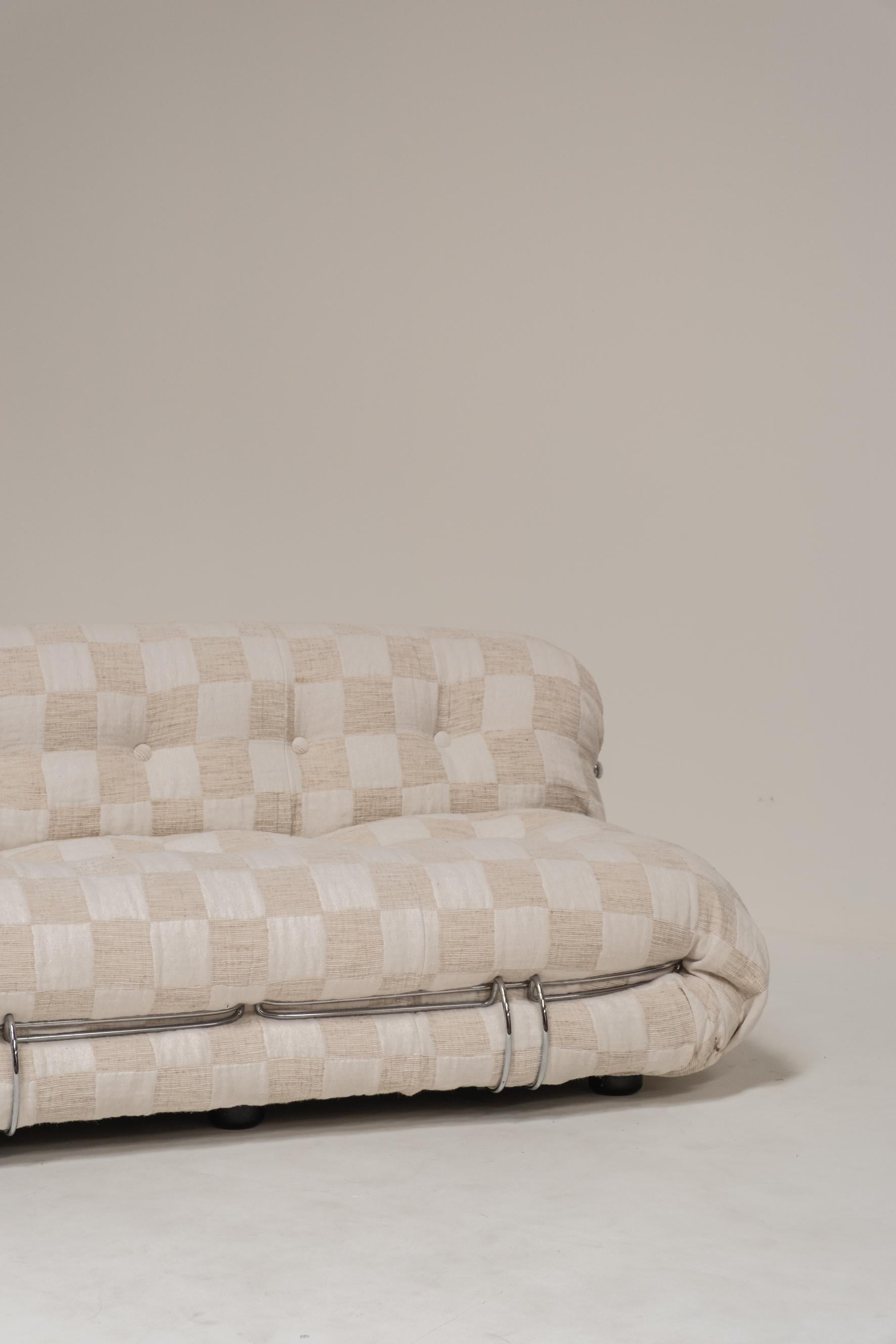 Soriana-Sofa von Afra & Tobia Scarpa für Cassina, Italien, 1970er Jahre im Angebot 1