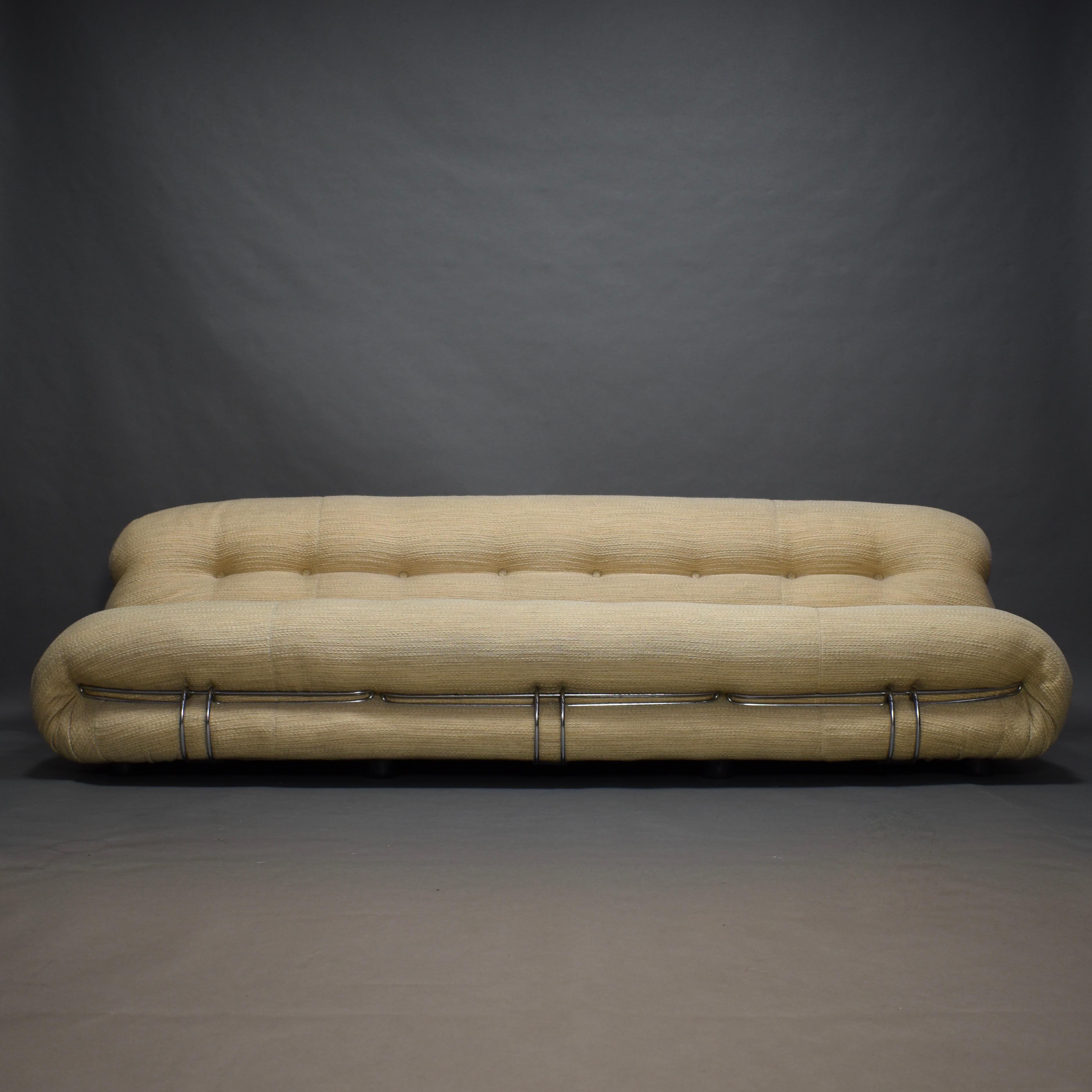 Soriana Sofa by Afra & Tobia Scarpa for Cassina, Italy, circa 1970 In Good Condition In Pijnacker, Zuid-Holland