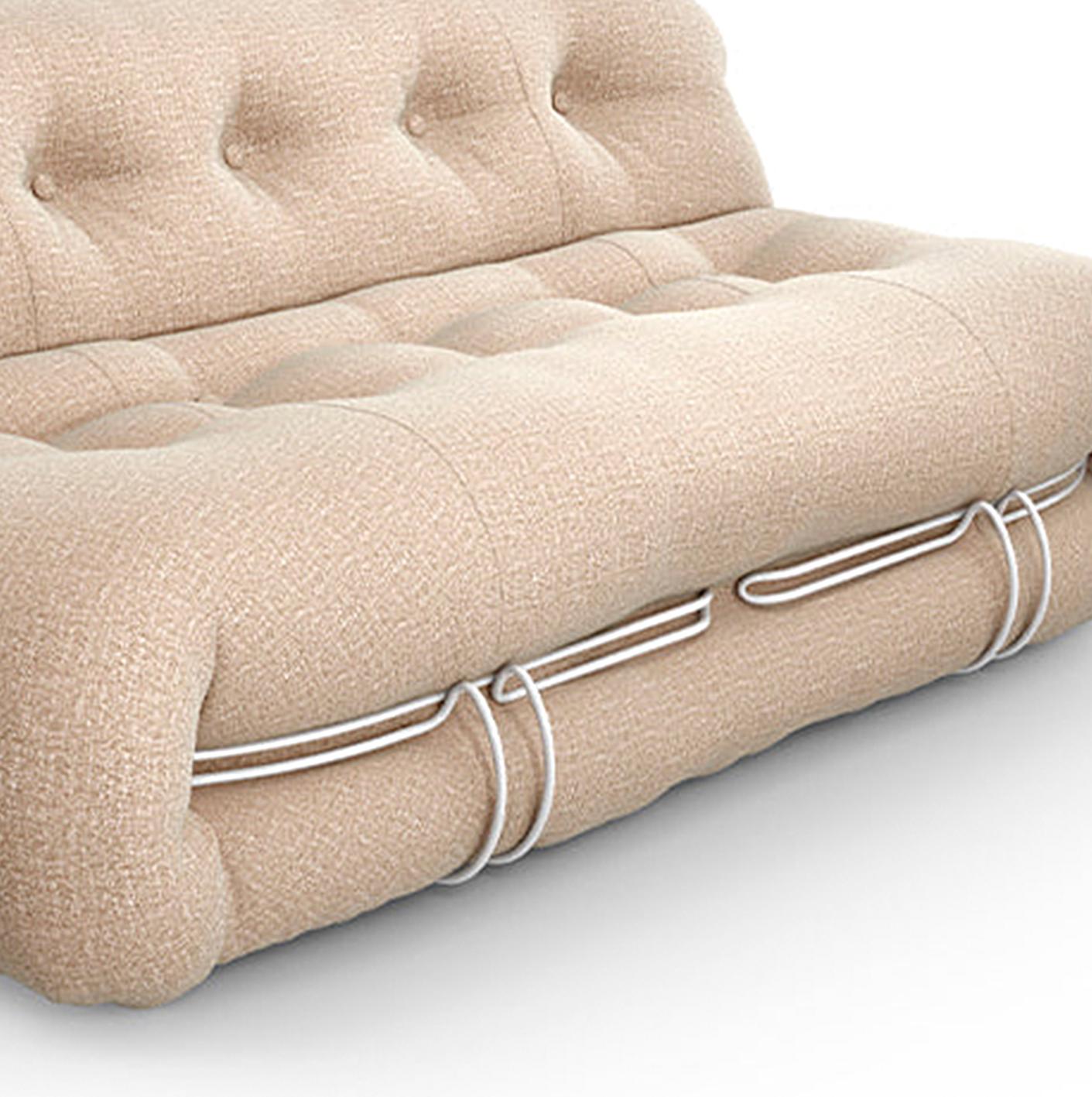 Mid-Century Modern Soriana Sofa by Tobia Scarpa for Cassina For Sale