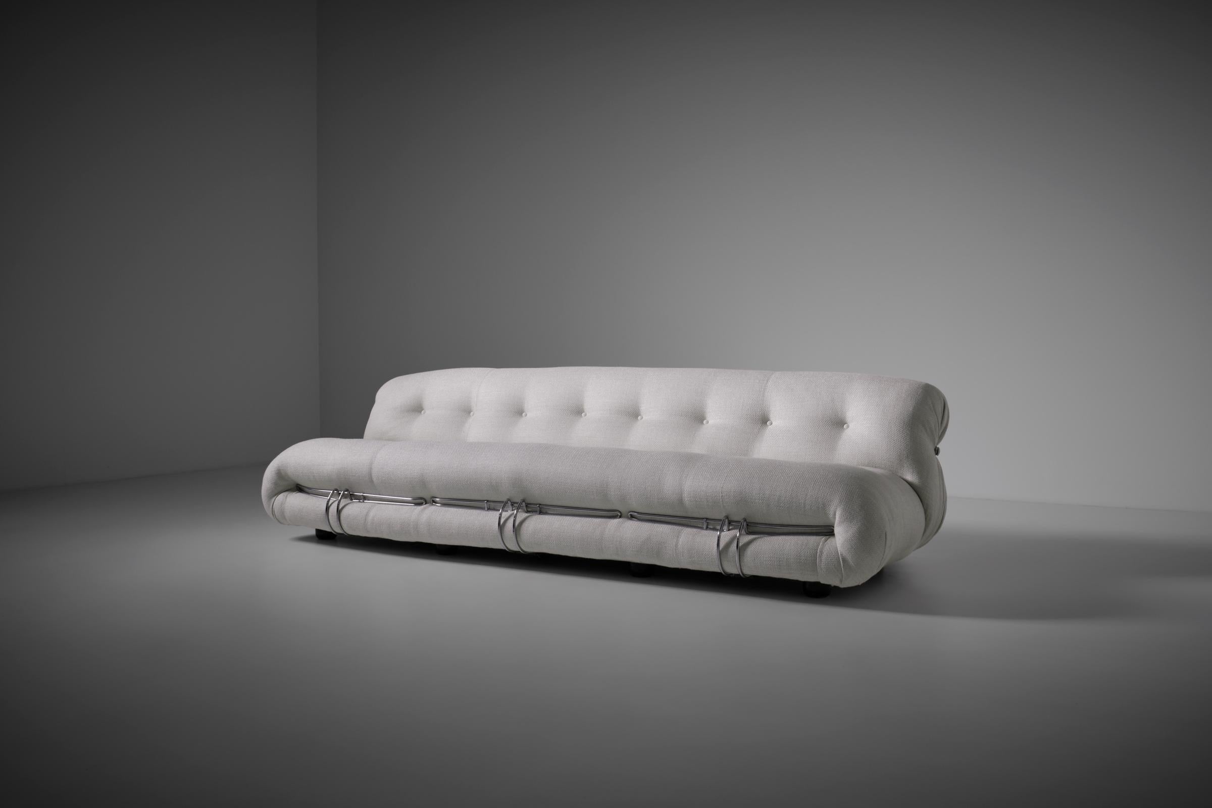 Italian Soriana Three Seater Sofa by Afra & Tobia Scarpa for Cassina, Italy 1969