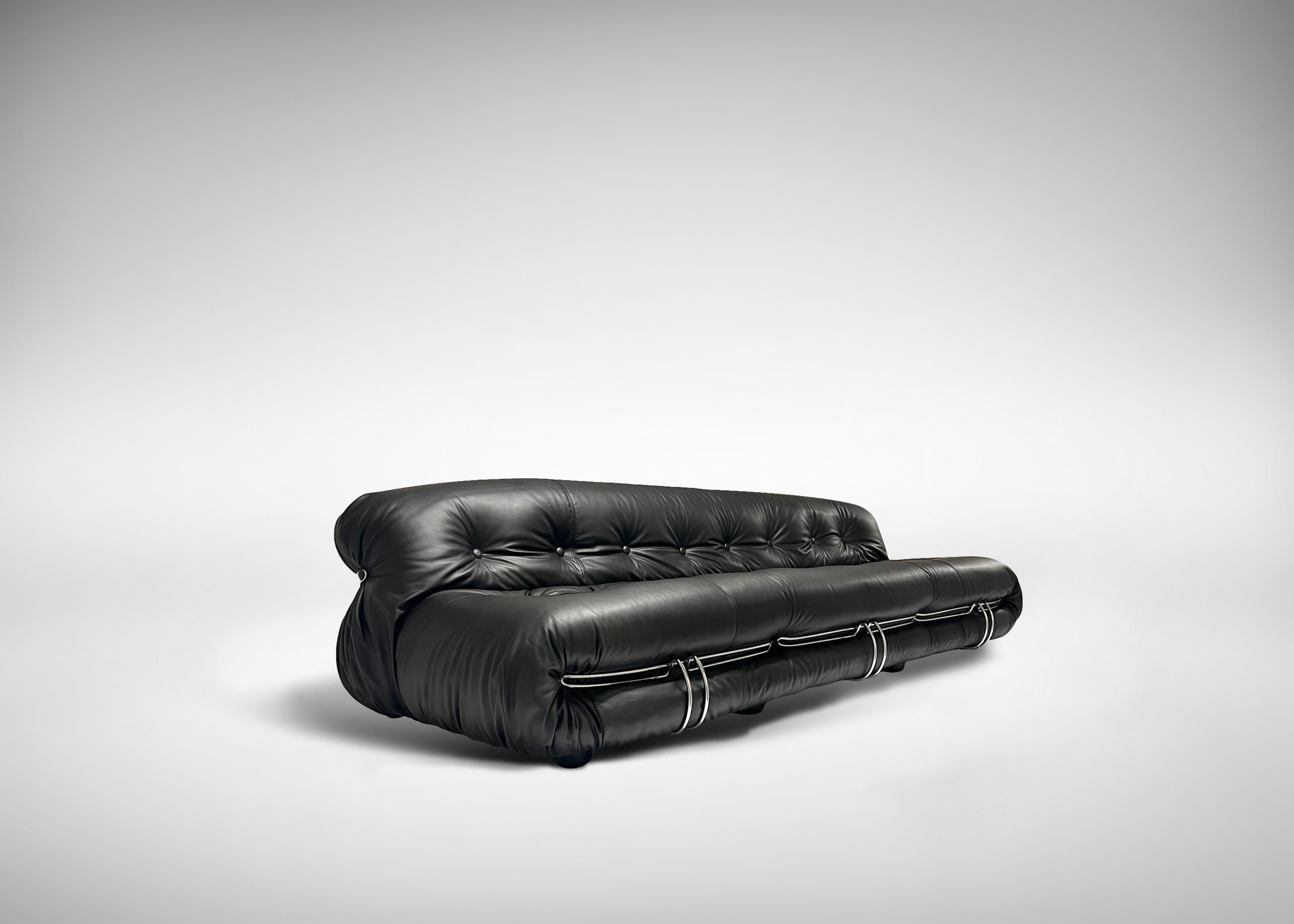 Soriana Three Seater Sofa by Afra and Tobia Scarpa for Cassina, Italy 1970s For Sale 2