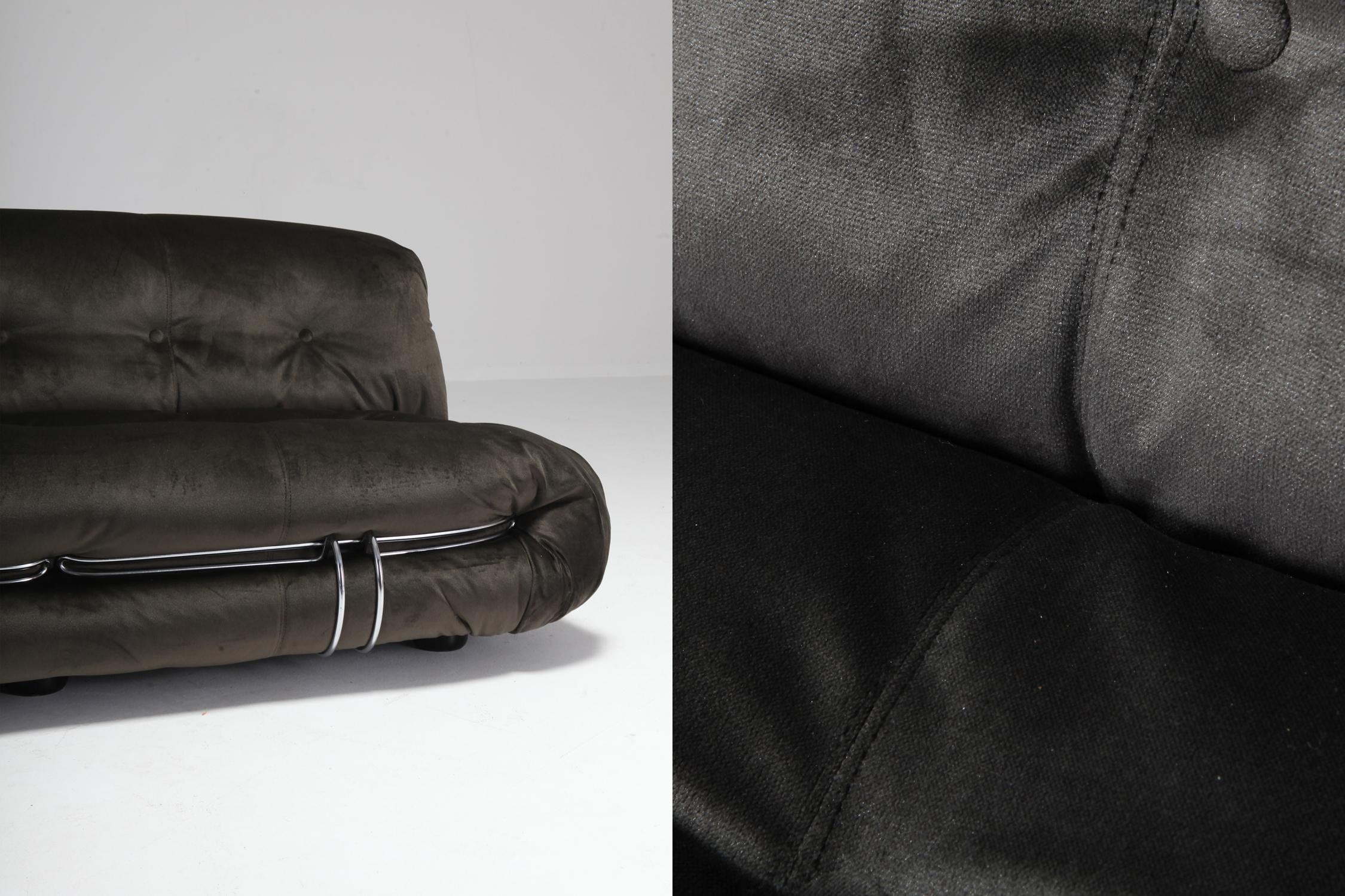 Wool Soriana Two-Seat Sofa by Afra and Tobia Scarpa for Cassina