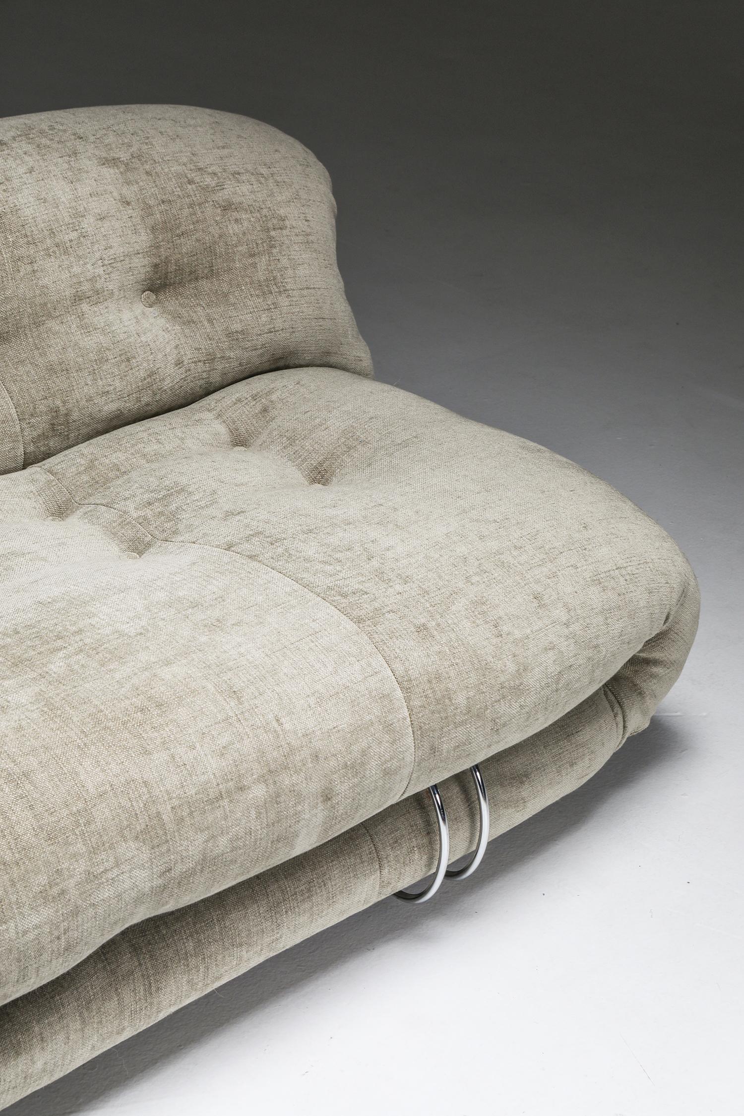 Soriana Two-Seat Sofa by Afra e Tobia Scarpa for Cassina 5