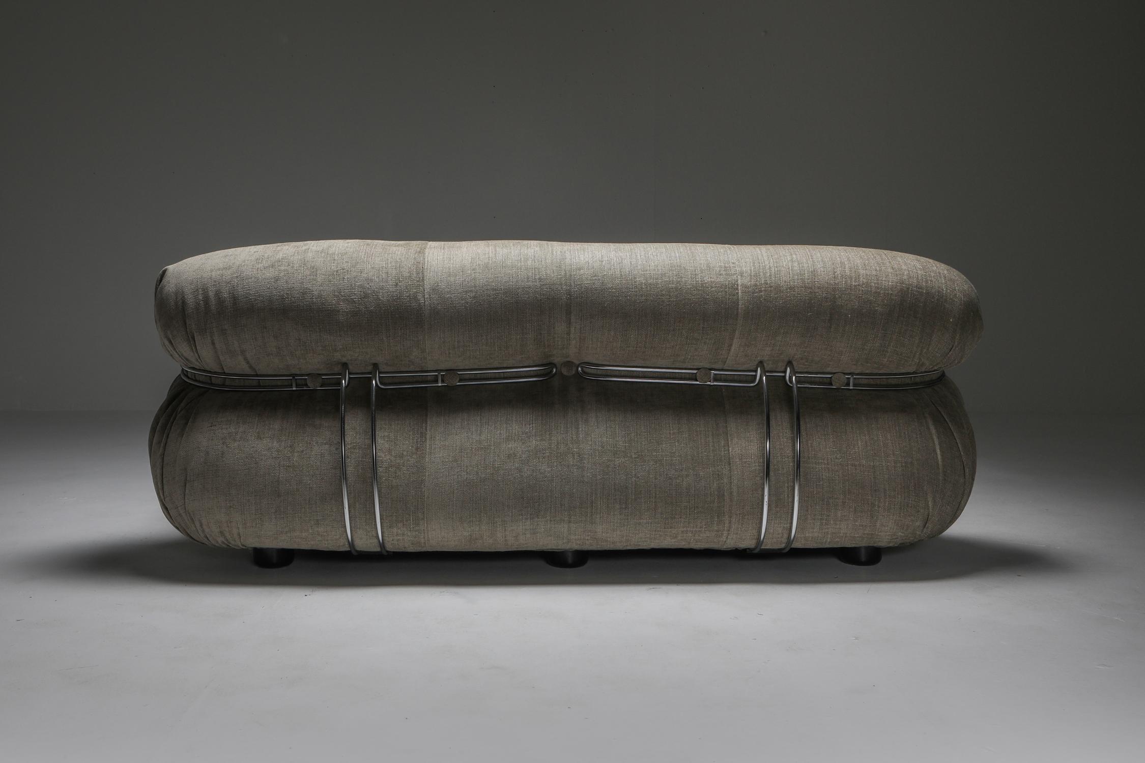 Soriana Two-Seat Sofa by Afra e Tobia Scarpa for Cassina In Excellent Condition In Antwerp, BE