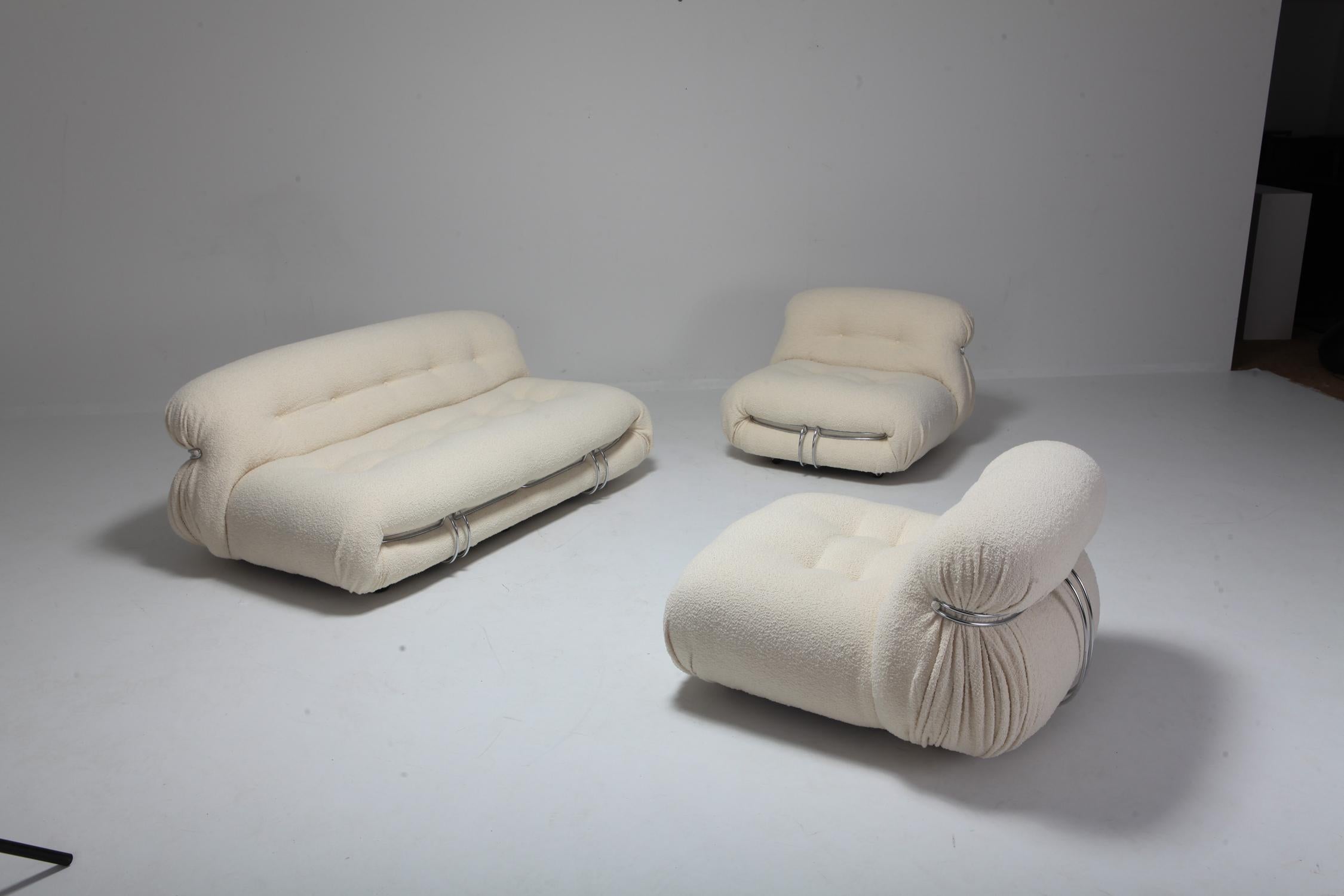 Soriana Two-Seat Sofa by Afra e Tobia Scarpa for Cassina 2