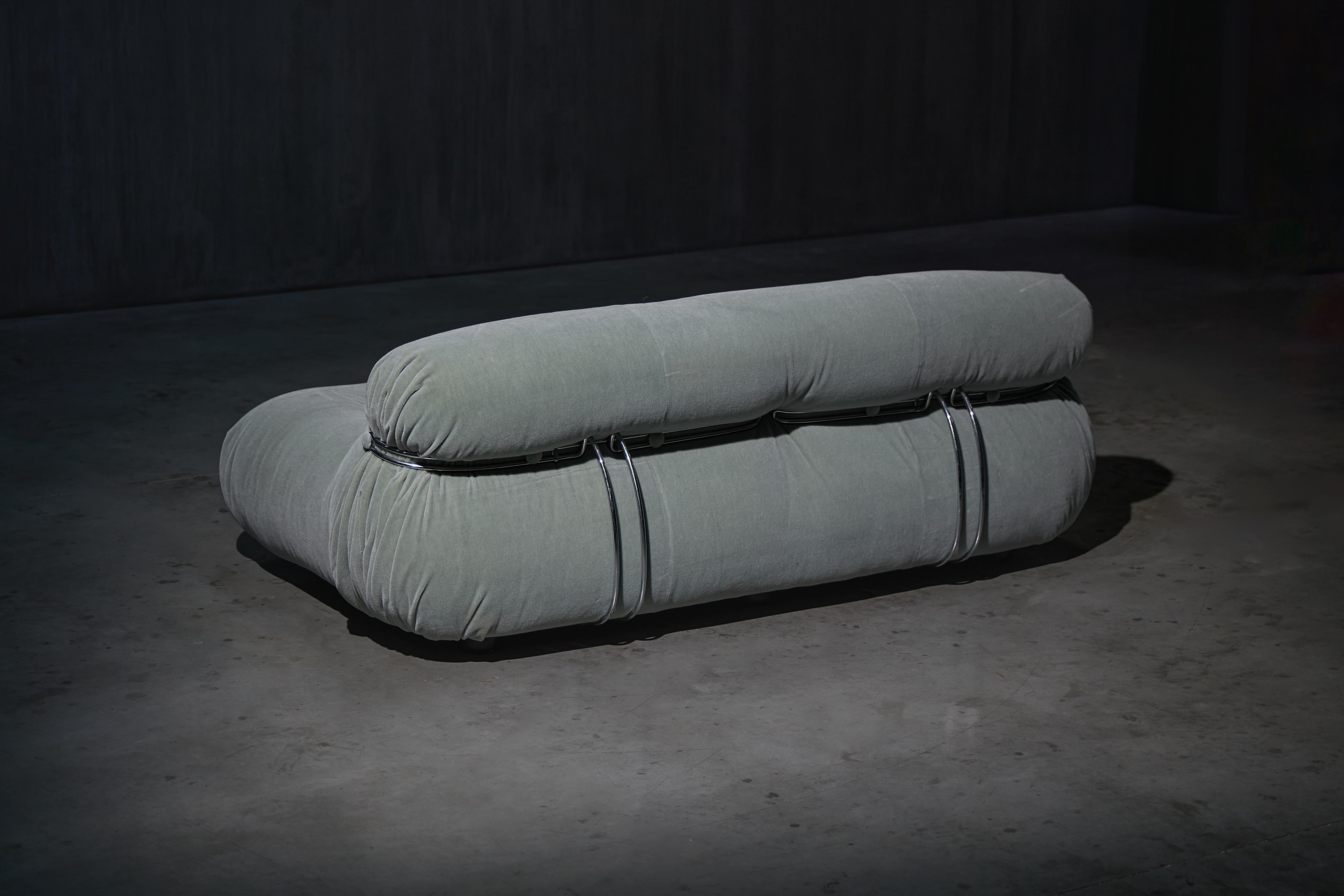 Sofá de dos plazas Soriana by Afra & Tobia Scarpa for Cassina, Italia, 1970s en venta 3