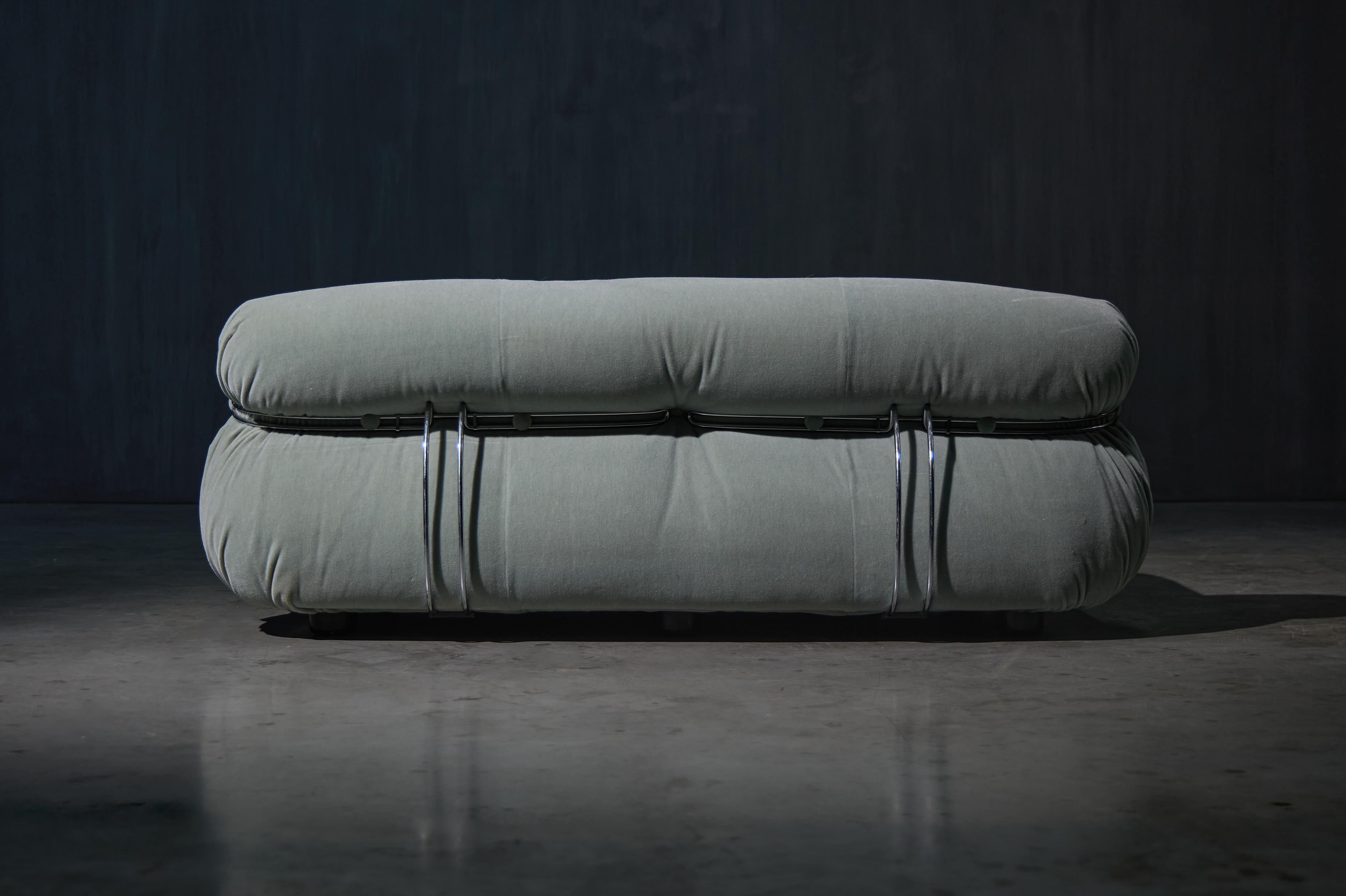 Sofá de dos plazas Soriana by Afra & Tobia Scarpa for Cassina, Italia, 1970s en venta 5