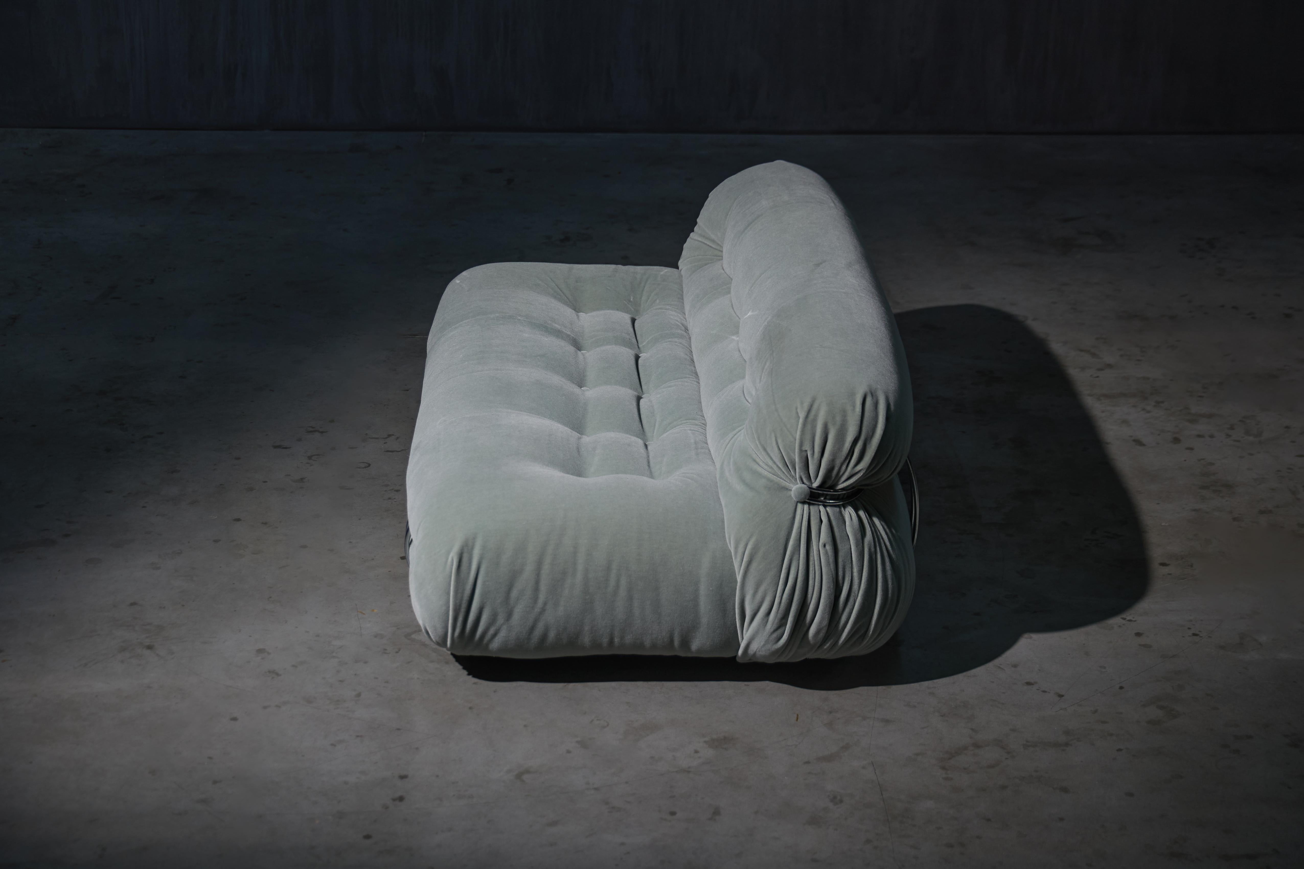 Sofá de dos plazas Soriana by Afra & Tobia Scarpa for Cassina, Italia, 1970s en venta 6