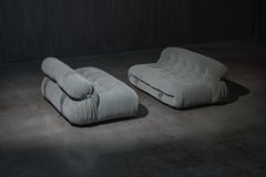 Sofá de dos plazas Soriana by Afra & Tobia Scarpa for Cassina, Italia, 1970s